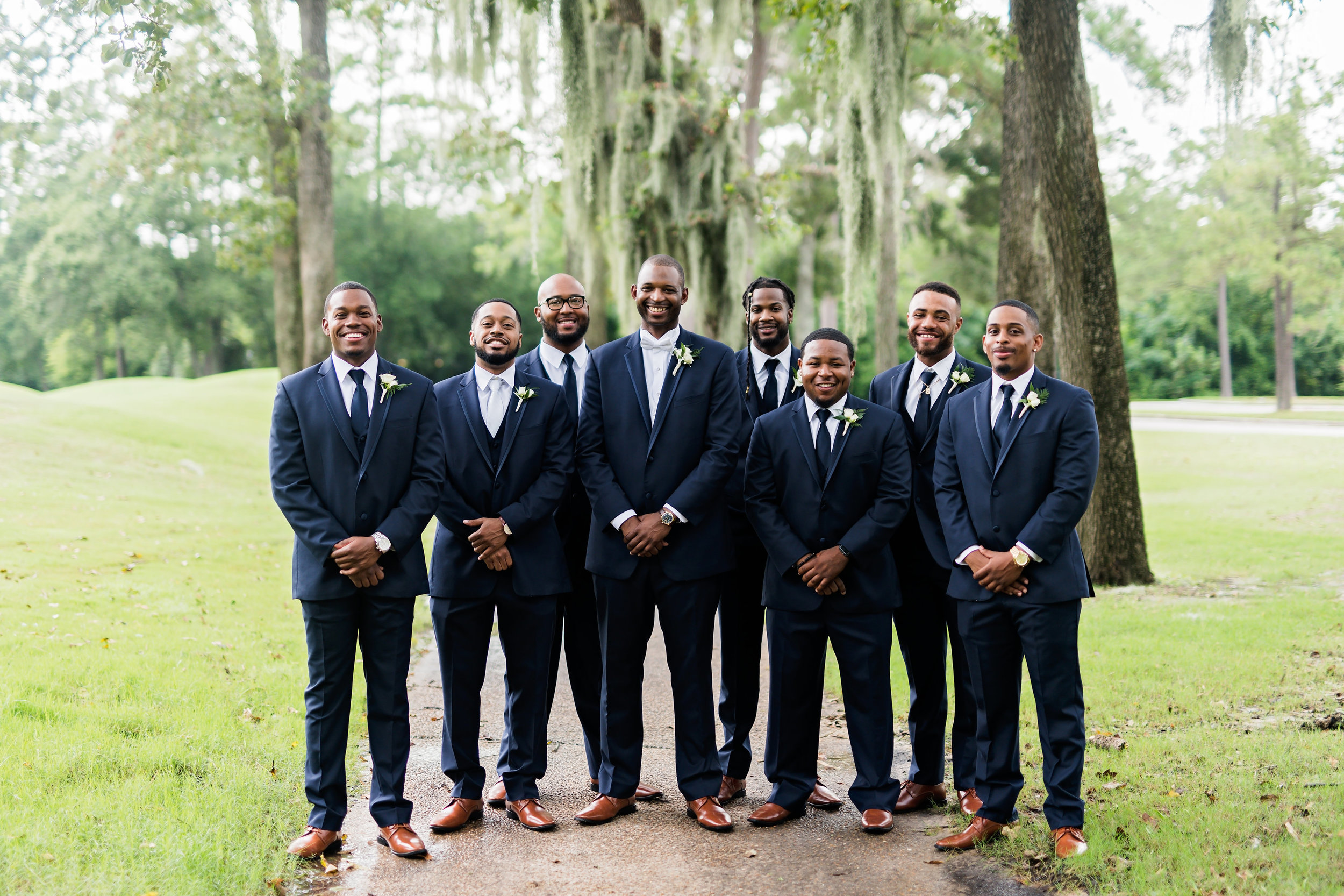 Houston Wedding- Pharris Photography- Ceremony- Kristin + Robert- Groom & Groomsmen