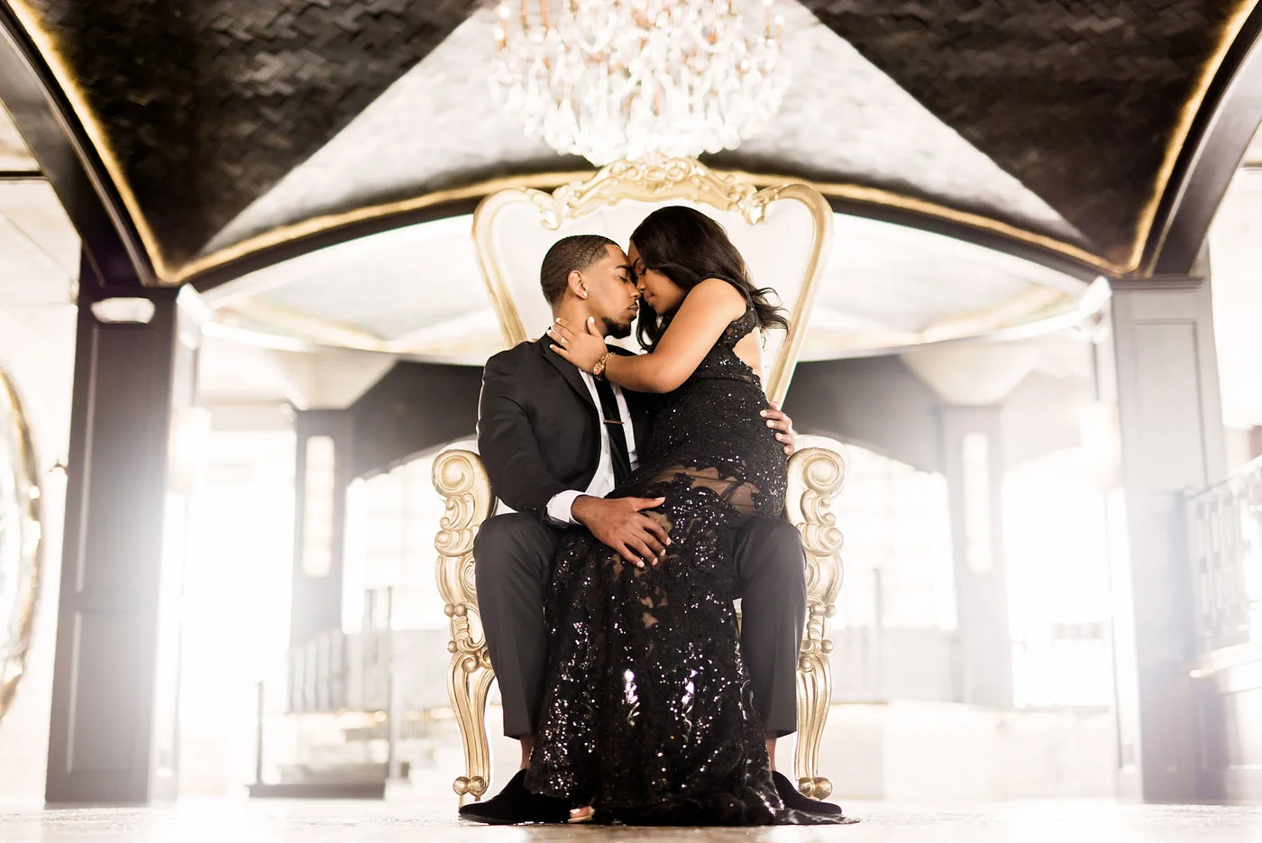 Ashley + David Engagement Session at The Astorian in Houston, Texas