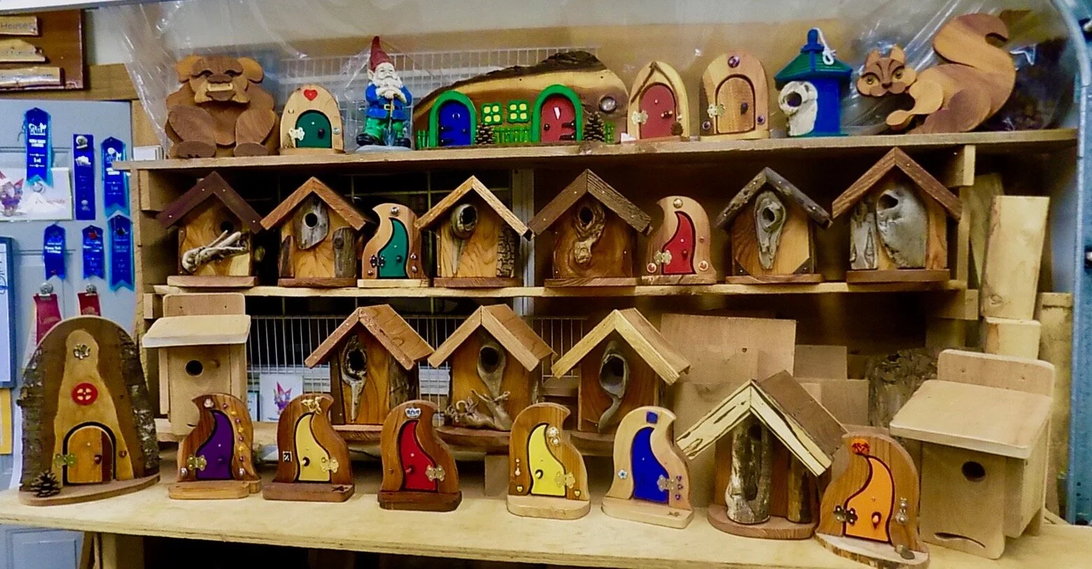 Gnome, Fairy and Hobbit Homes including "Unique" birdhouses