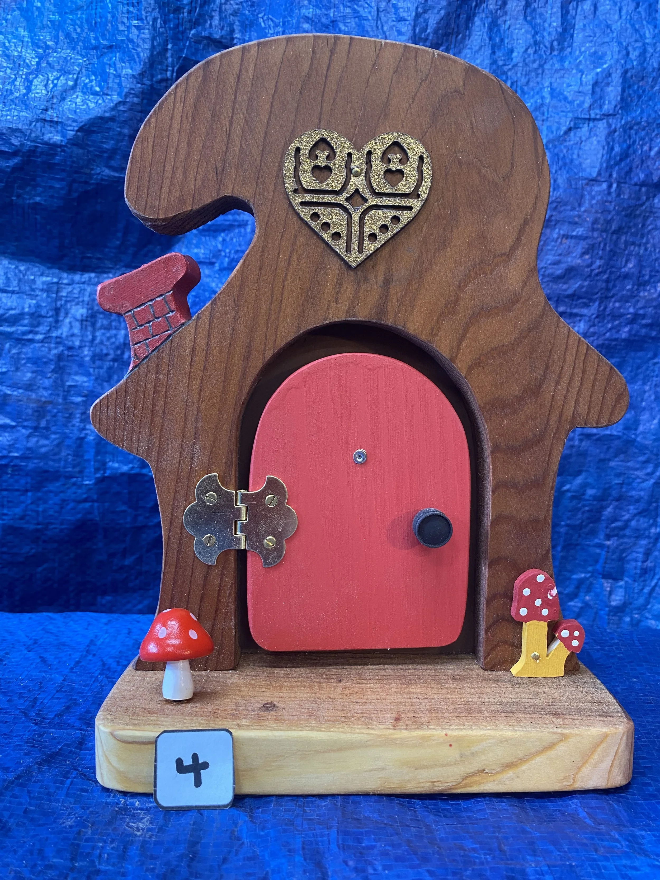 # 4 =  $45.00 - Gnome / Fairy Home Door - Opens