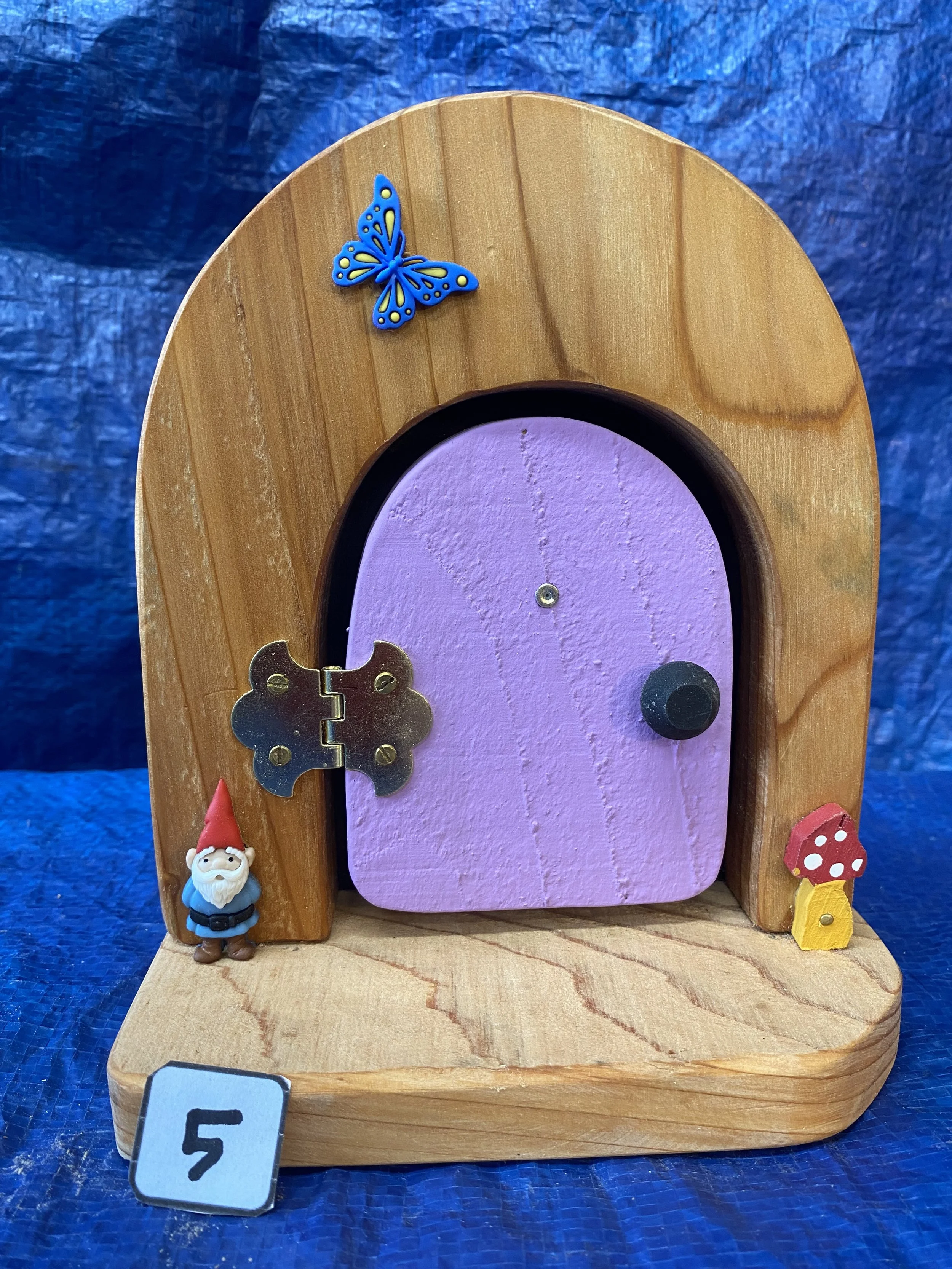 # 5 =  $45.00 - Gnome / Fairy Home Door - Opens