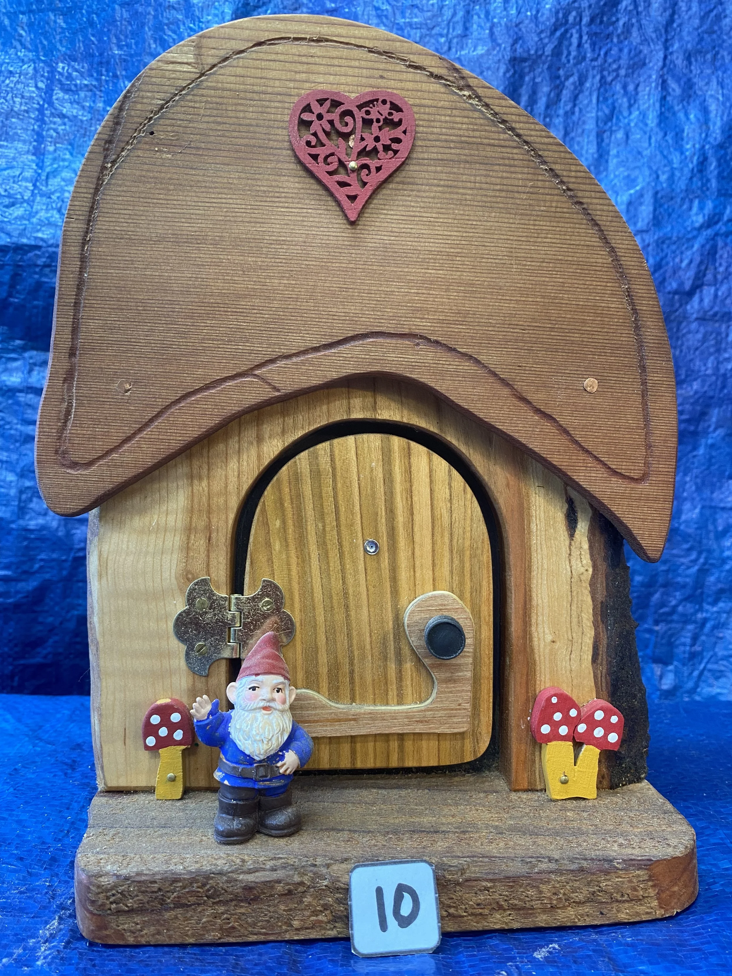 # 10 =  $45.00 - Gnome / Fairy Home Door - Opens