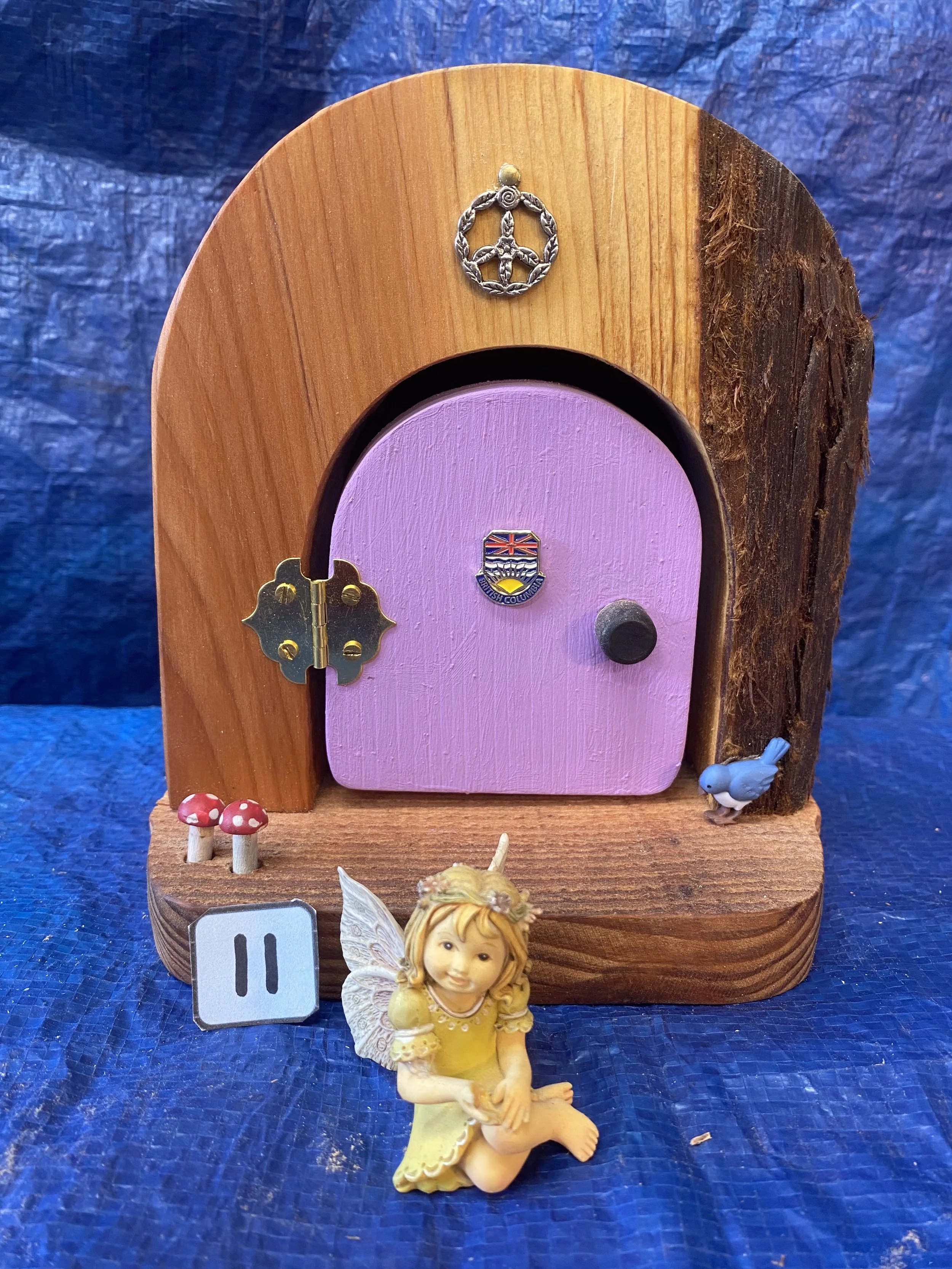 # 11 =  $45.00 - Gnome / Fairy Home Door - Opens