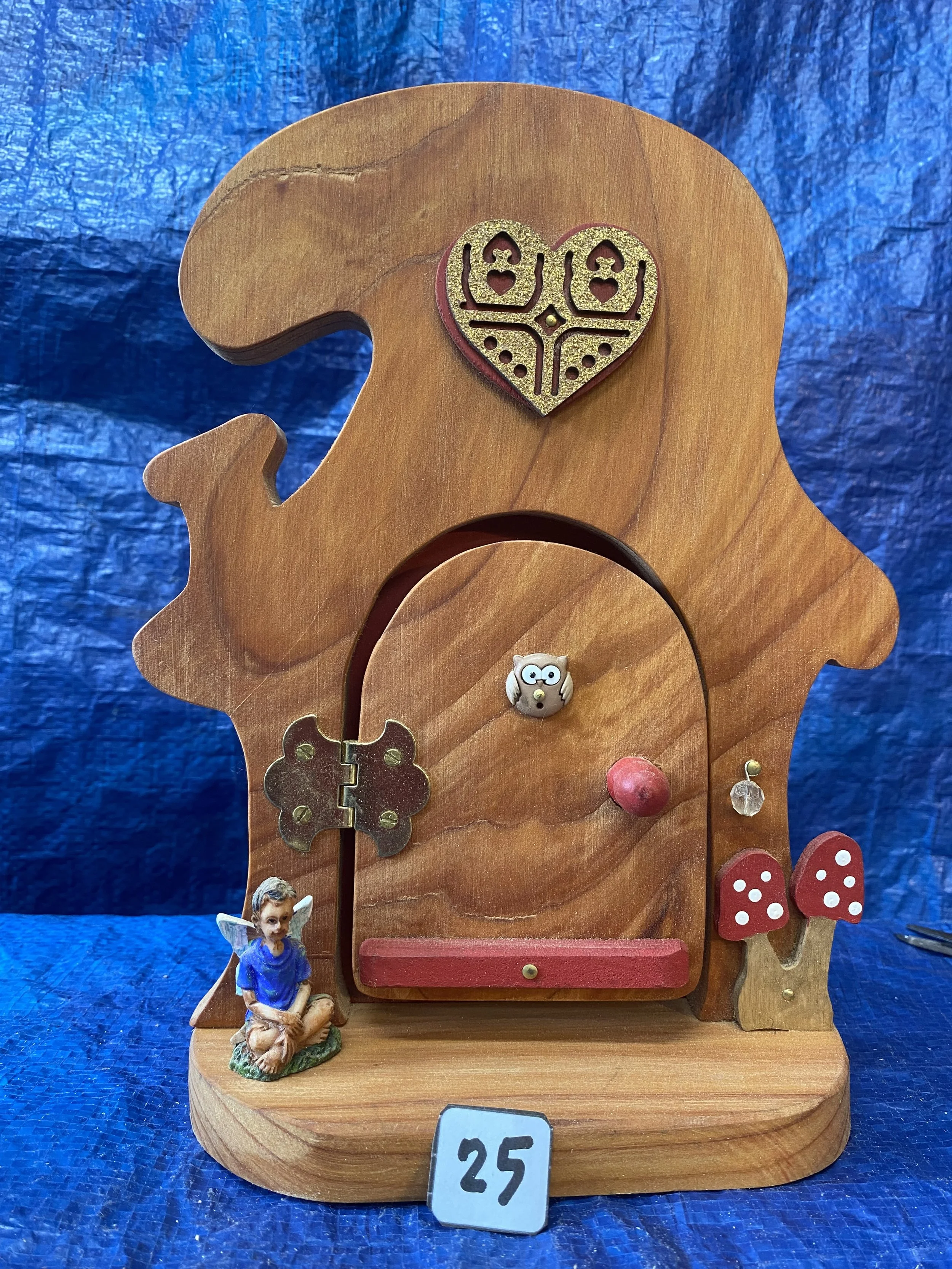 # 25 =  $50.00 - Gnome / Fairy Home Door - Opens