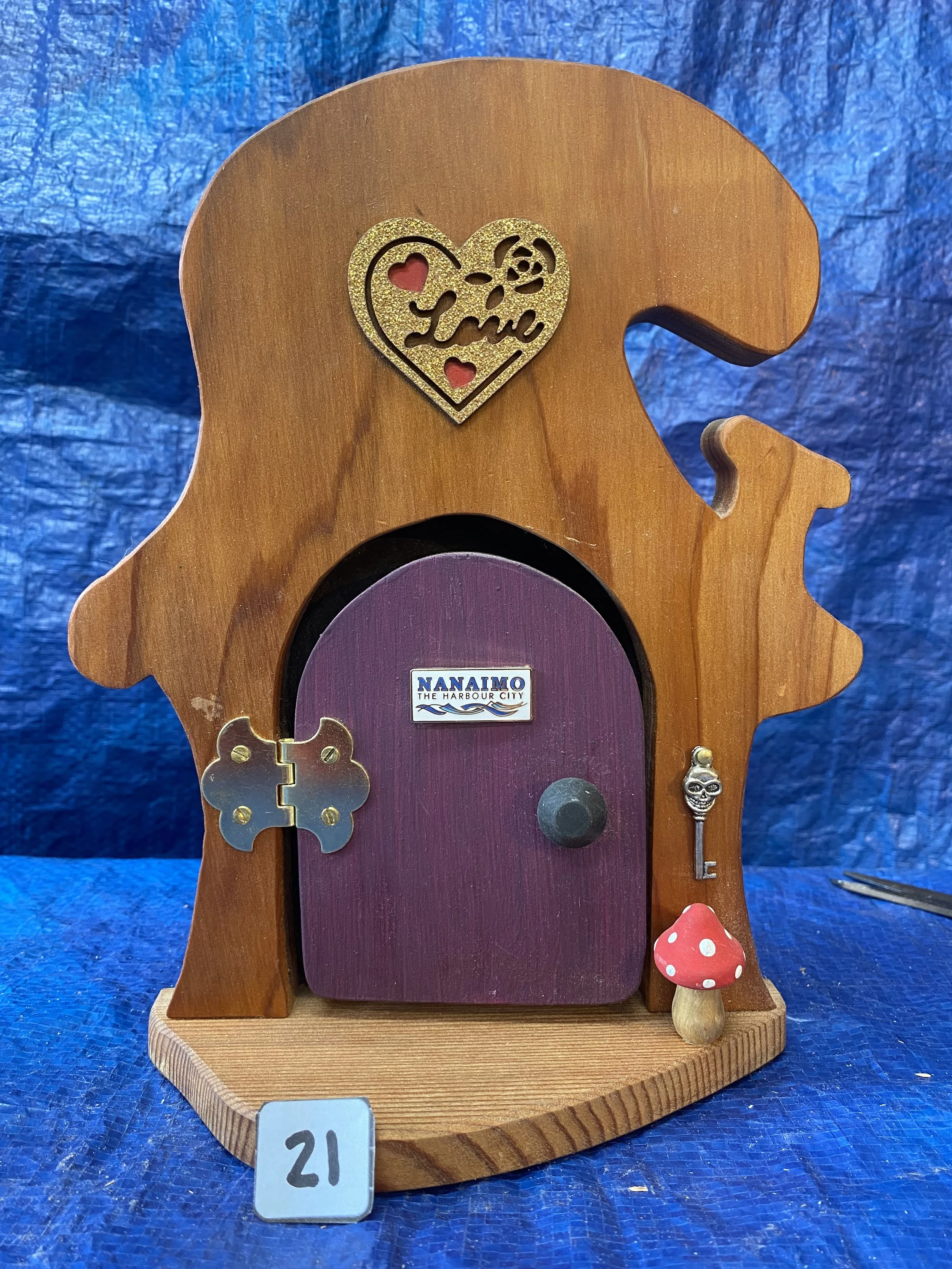 # 21 =  $50.00 - Gnome / Fairy Home Door - Opens