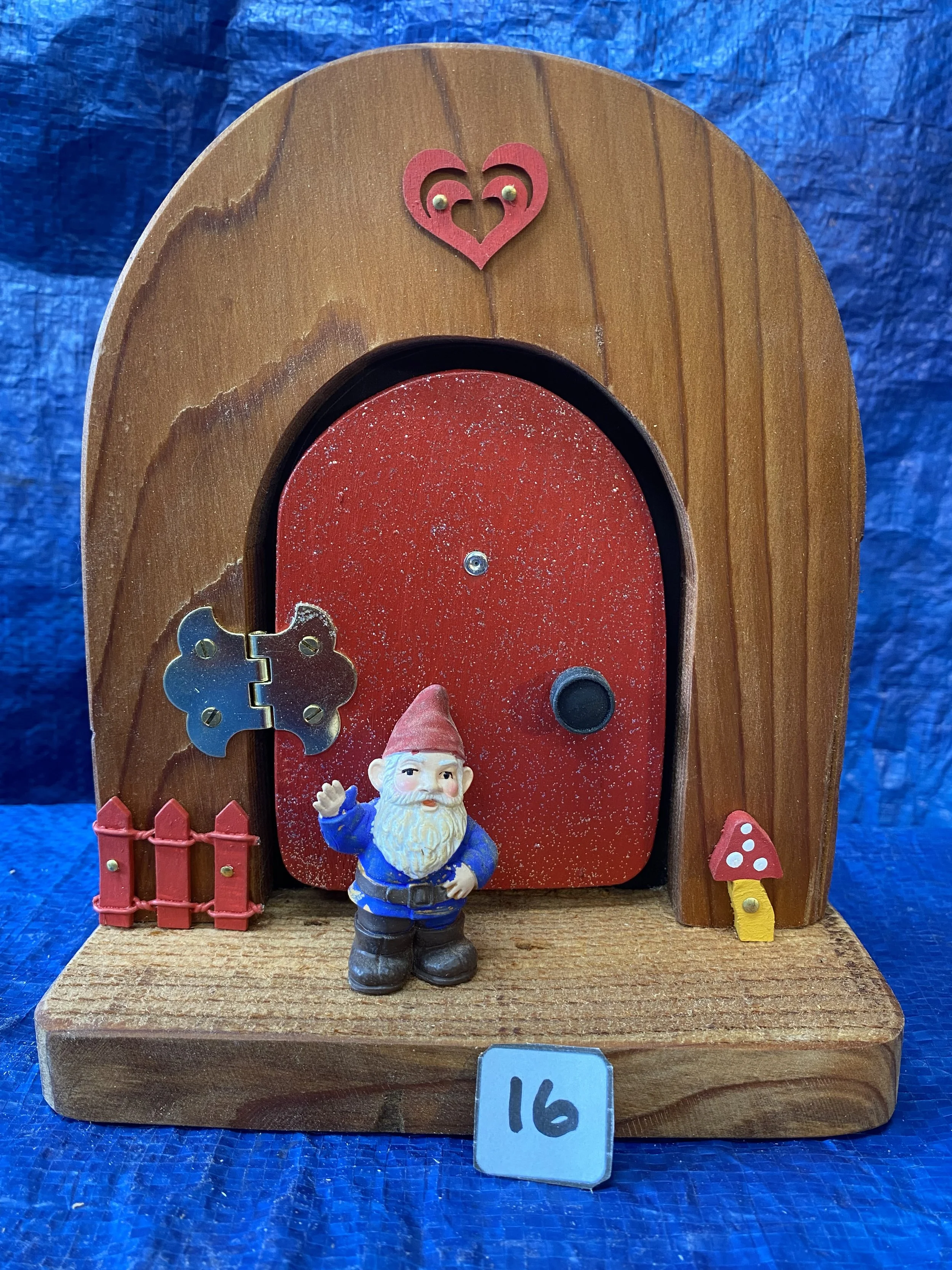 # 16 =  $45.00 - Gnome / Fairy Home Door - Opens