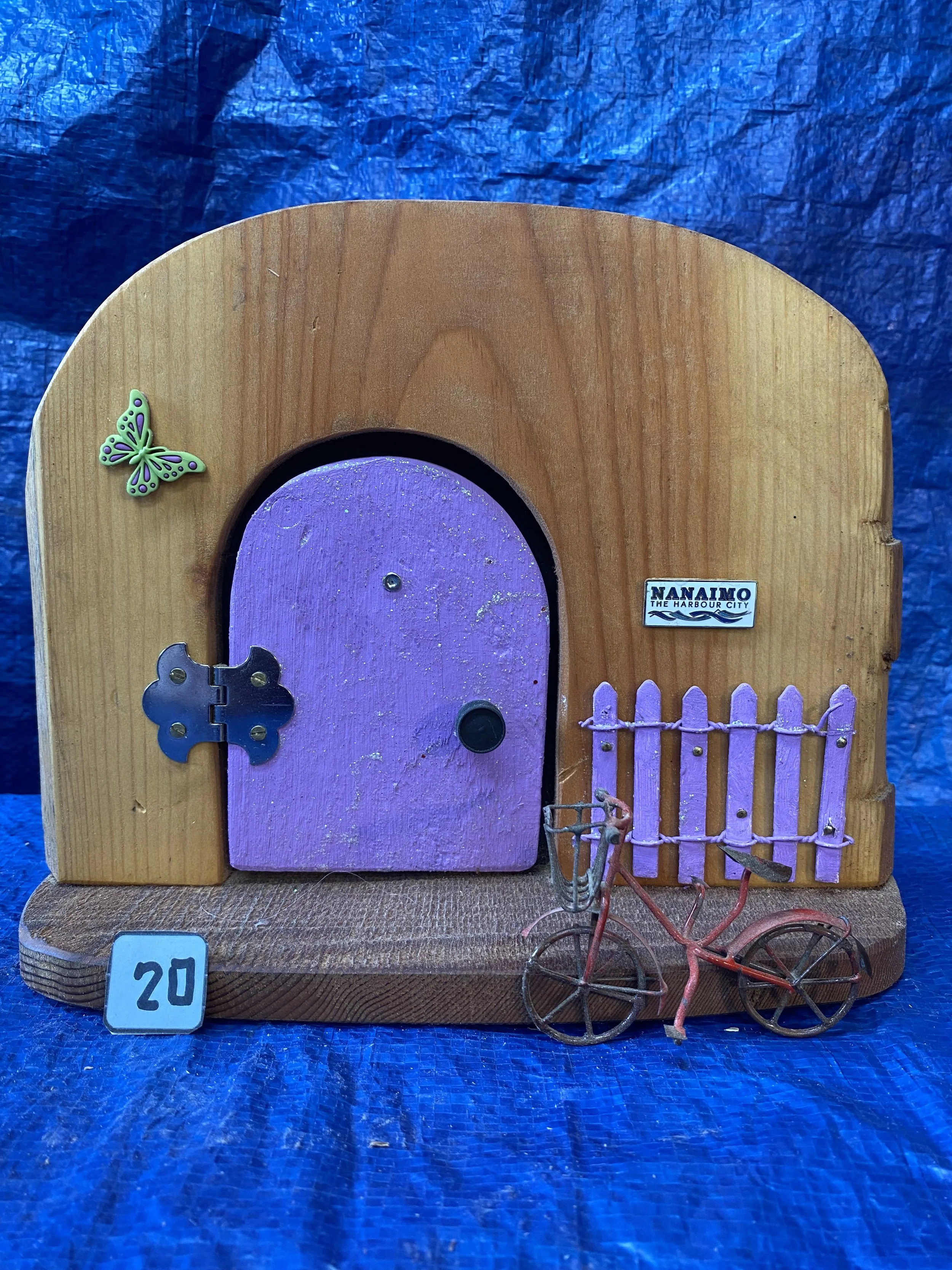 # 20 =  $45.00 - Gnome / Fairy Home Door - Opens