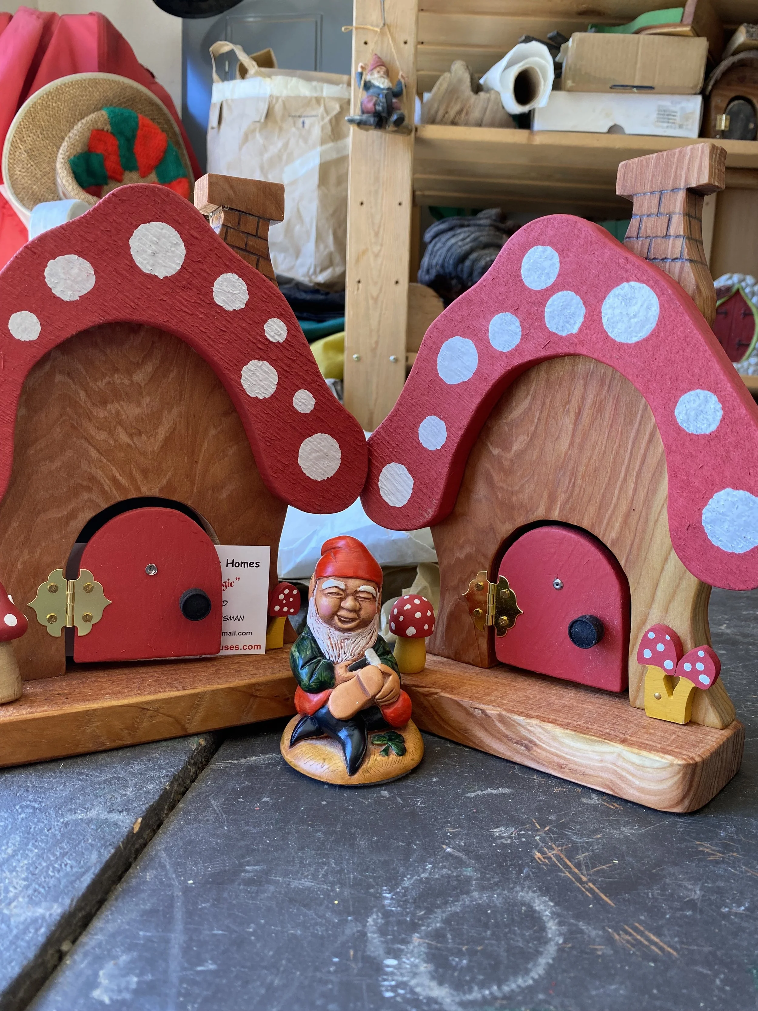 GNOME & FAIRY HOMES - Sold, went to Ireland along with the Irish shoemaker.