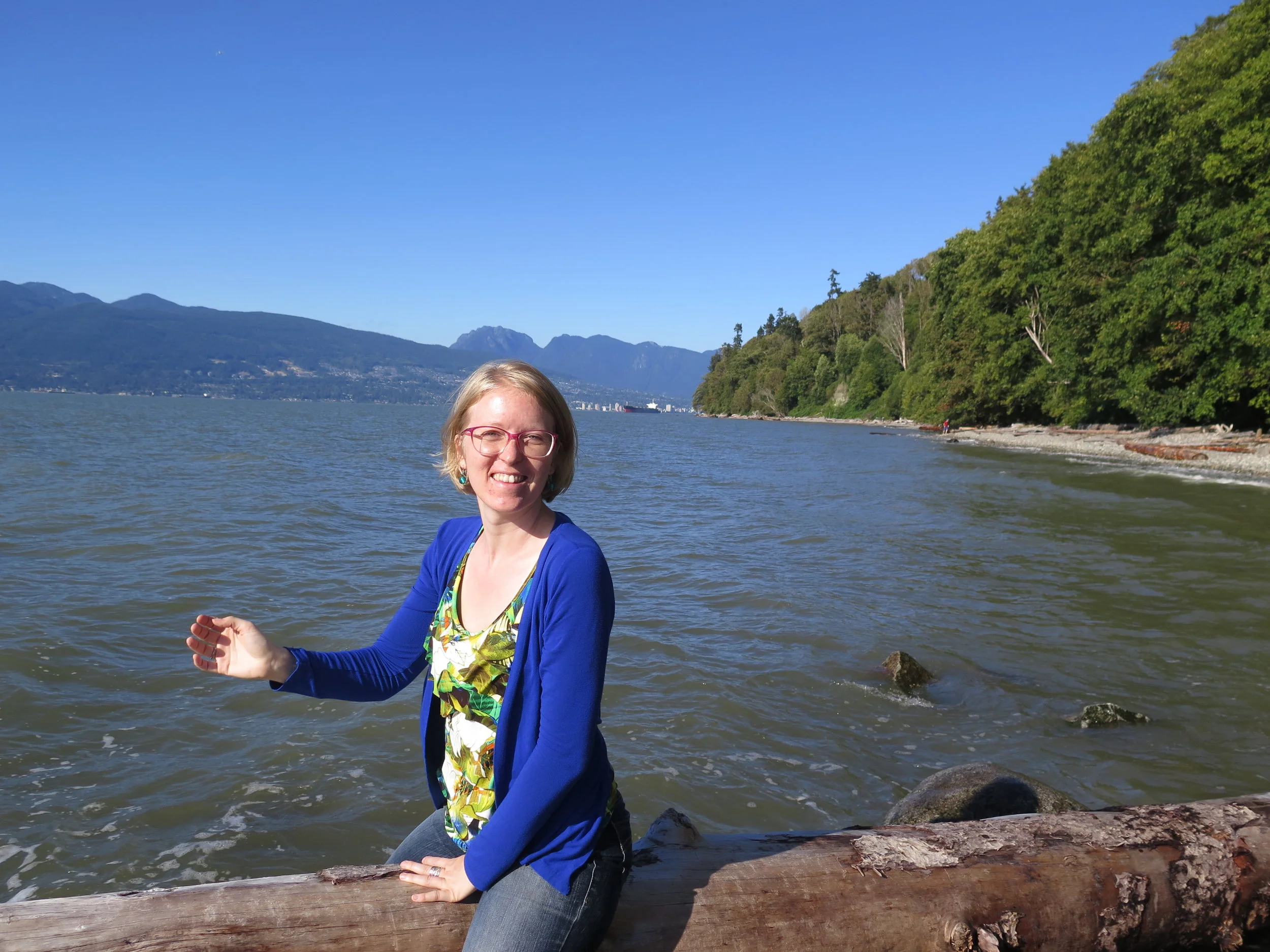 Feet dangling over the ocean at Wreck Beach in Vancouver, BC. (Photo: Michael Karenski)