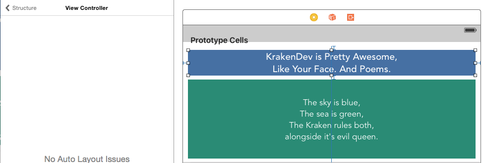 Hooray! No Auto Layout issues!
