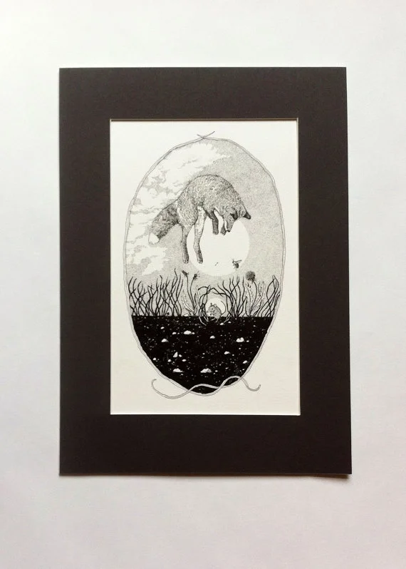 Fox & Mouse (original drawing)