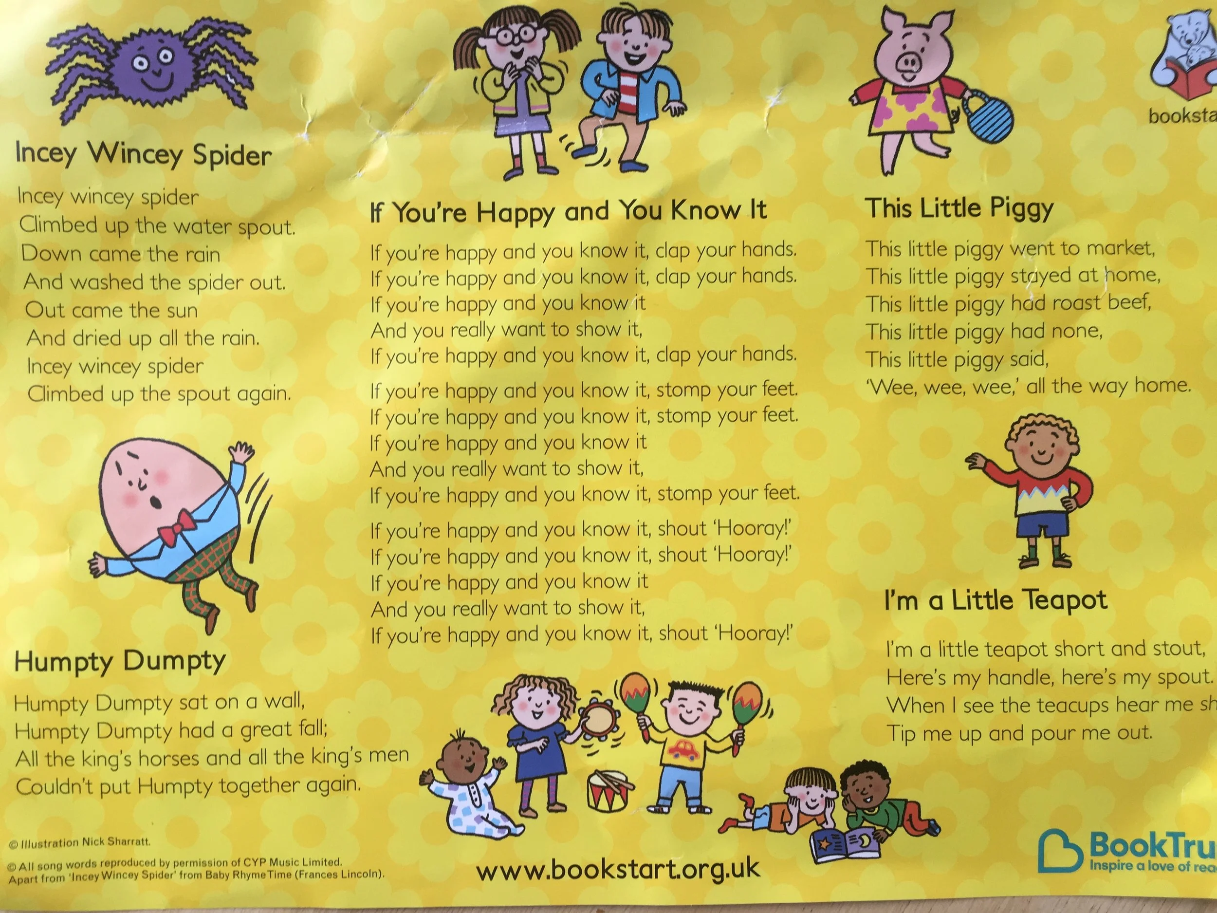 BookTrust nursery rhymes