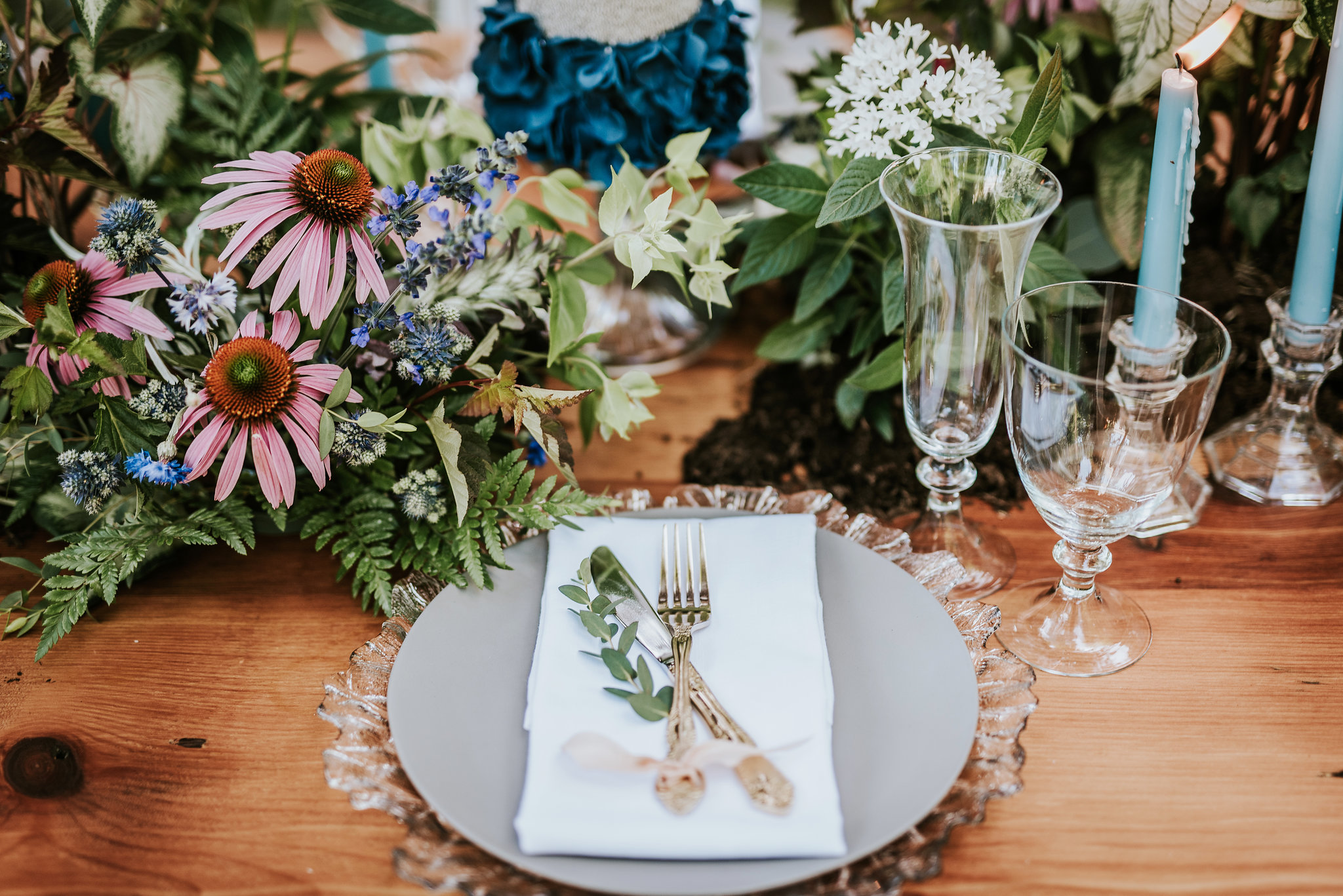 Image by M2 Photography * Floral by Belovely * Table Setting by Party Rental LTD