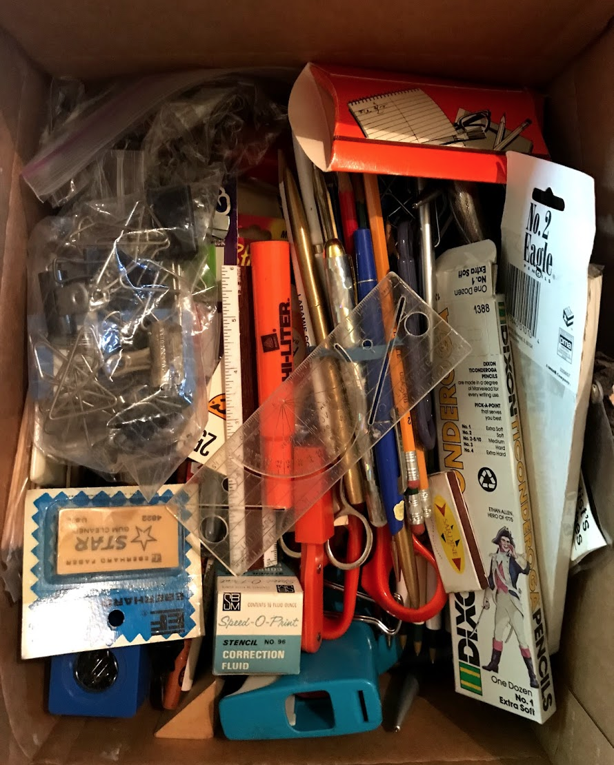 The Box of Office Supplies from Grandma McDill