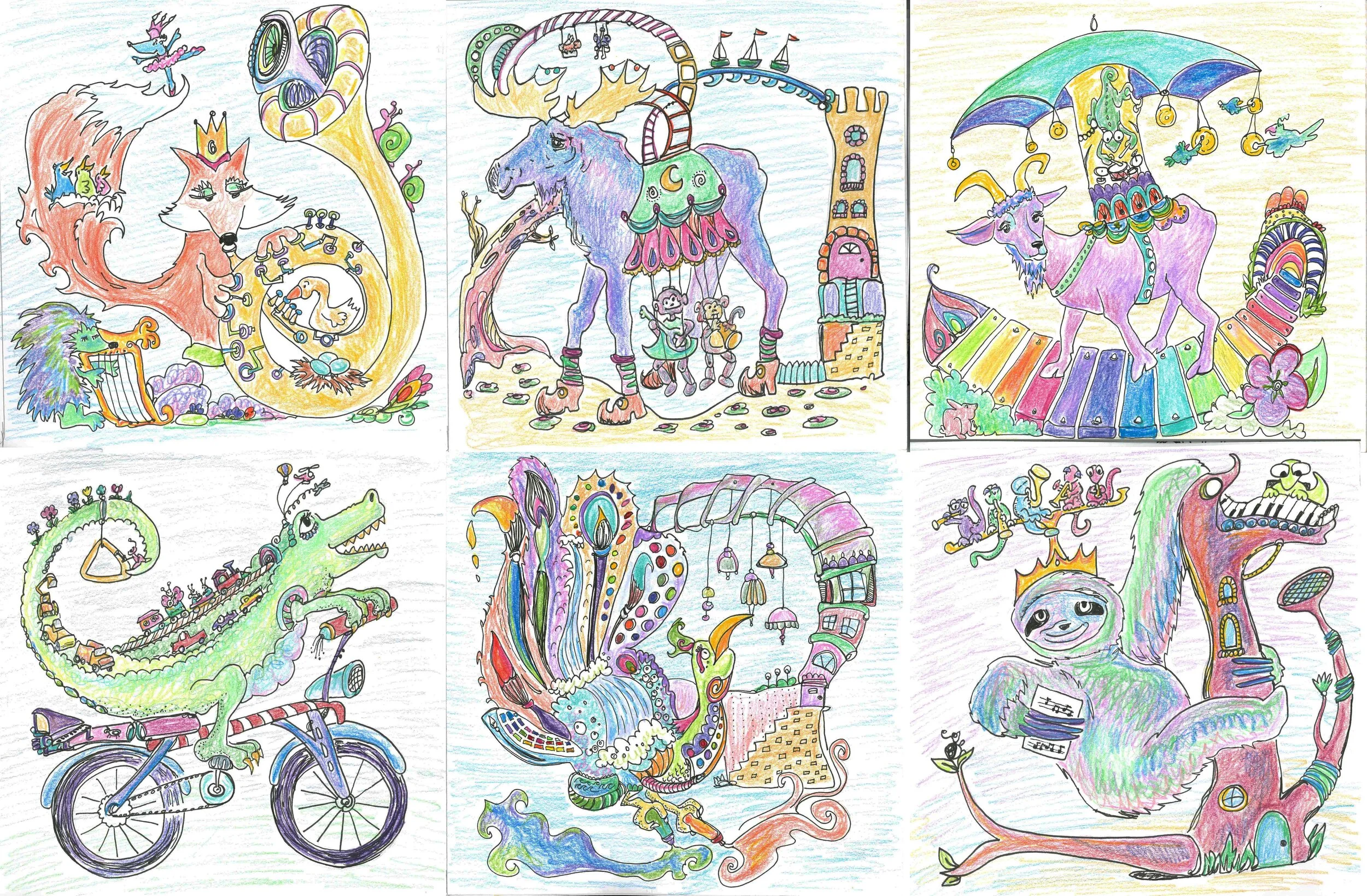 All six, original submitted sketches.
