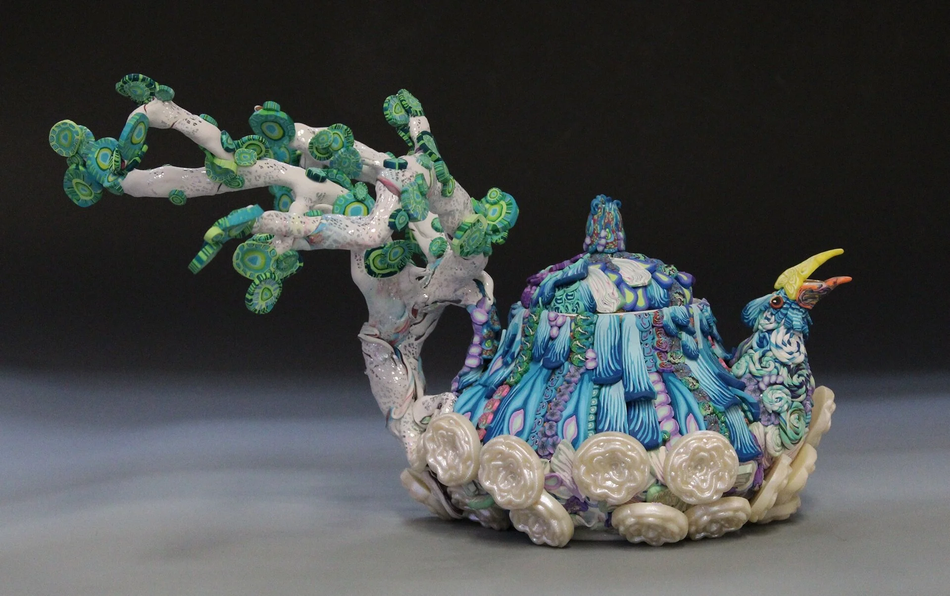 Rain Cloud Bird Teapot