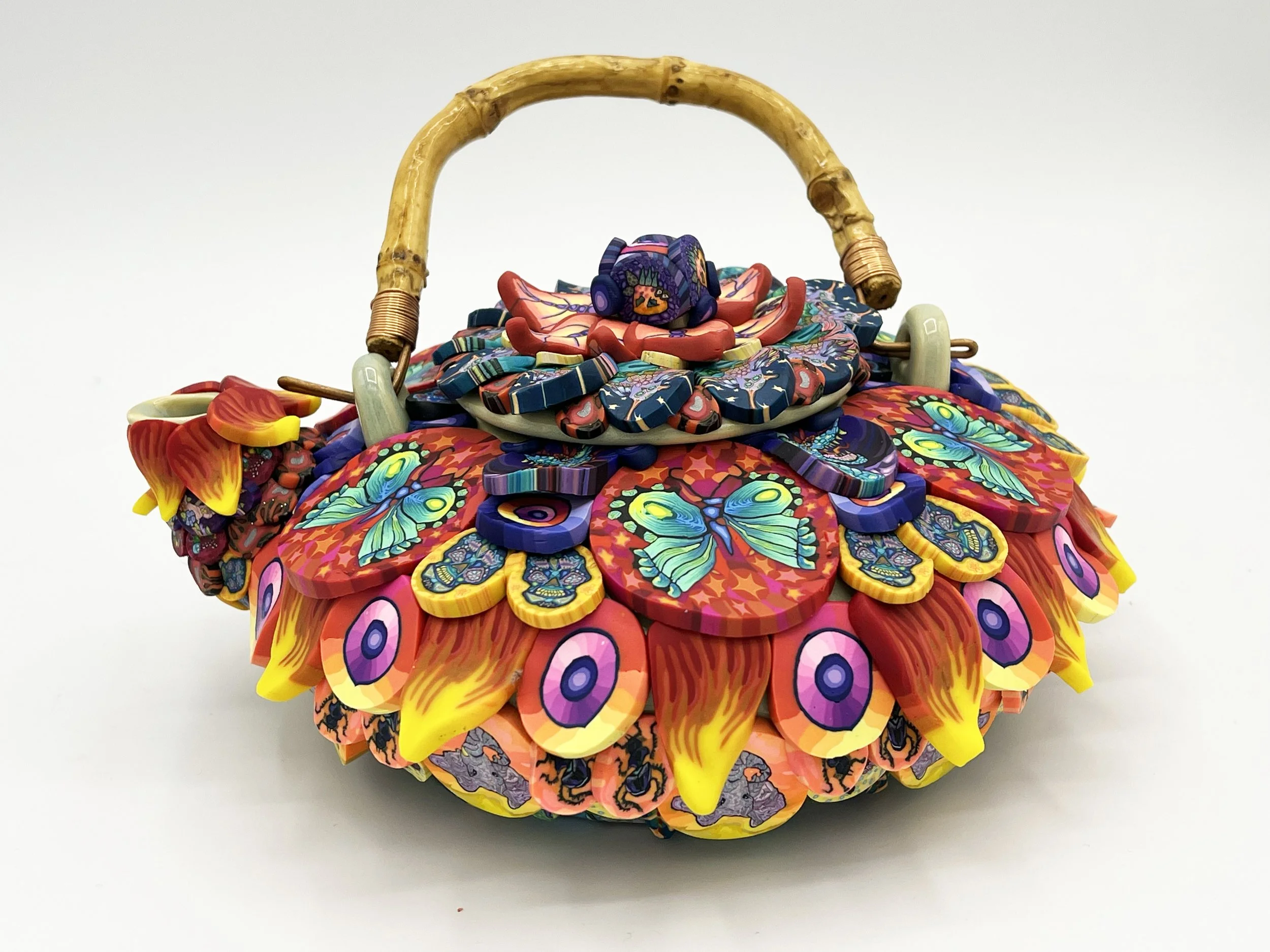 Sunburst Circles Teapot