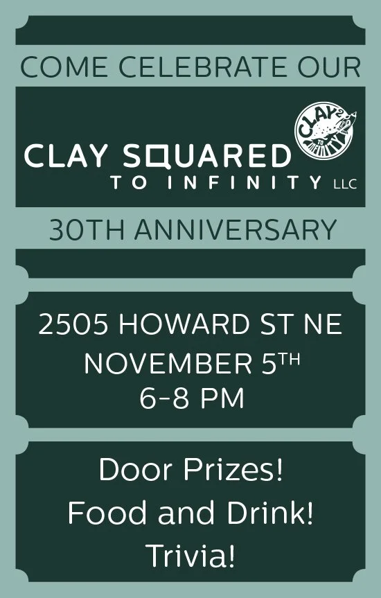 Clay Squared to Infinity Anniversary Party