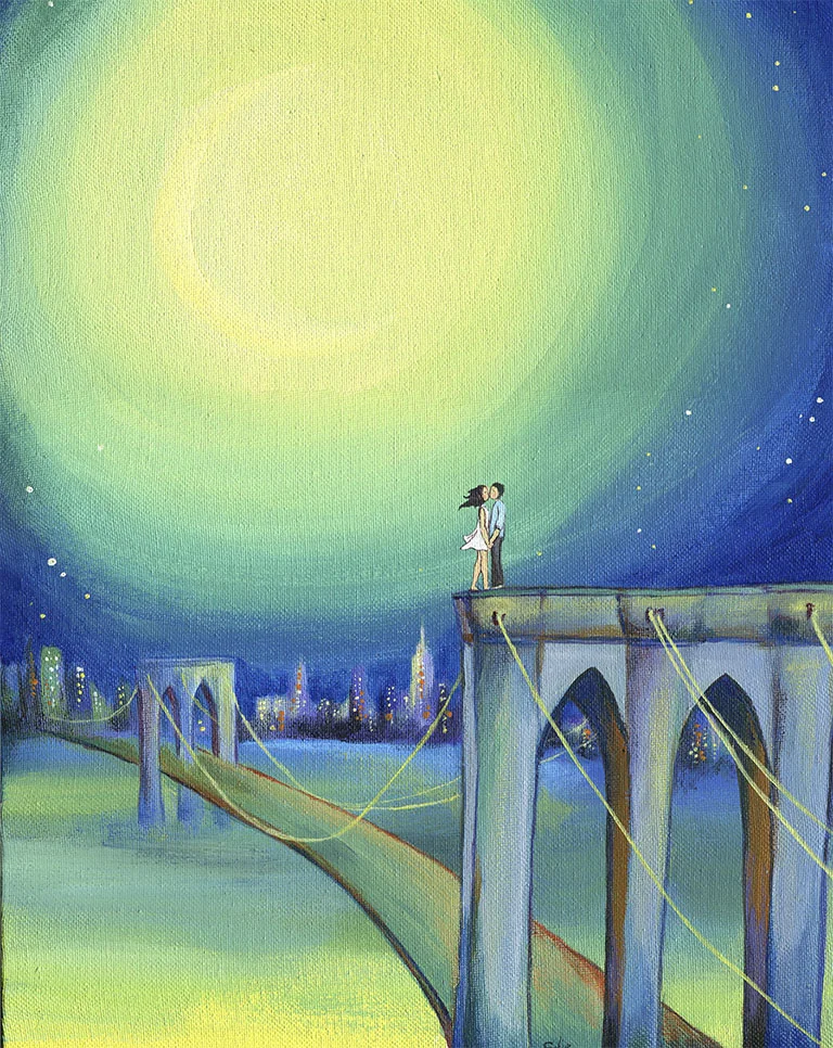 Lovers on the Bridge