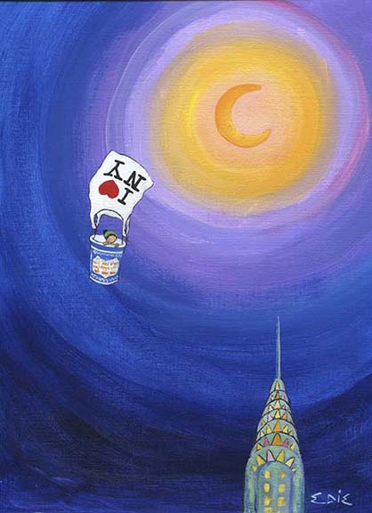Recycle. 2014 acrylic on canvas paper 9x12"