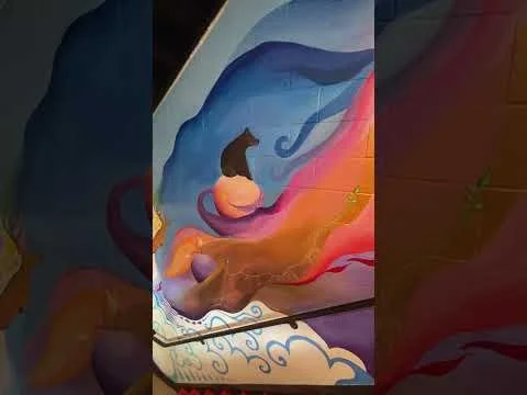 Mural at Hudson Valley Interarts #universe #energy #philosophy #love #muralist #muralart