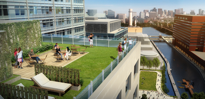 Roof Terrace | Watermark Kendall West, Cambridge