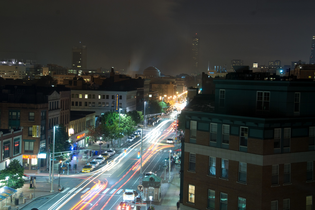 Central Square at Night | Mass+Main, Cambridge, MA