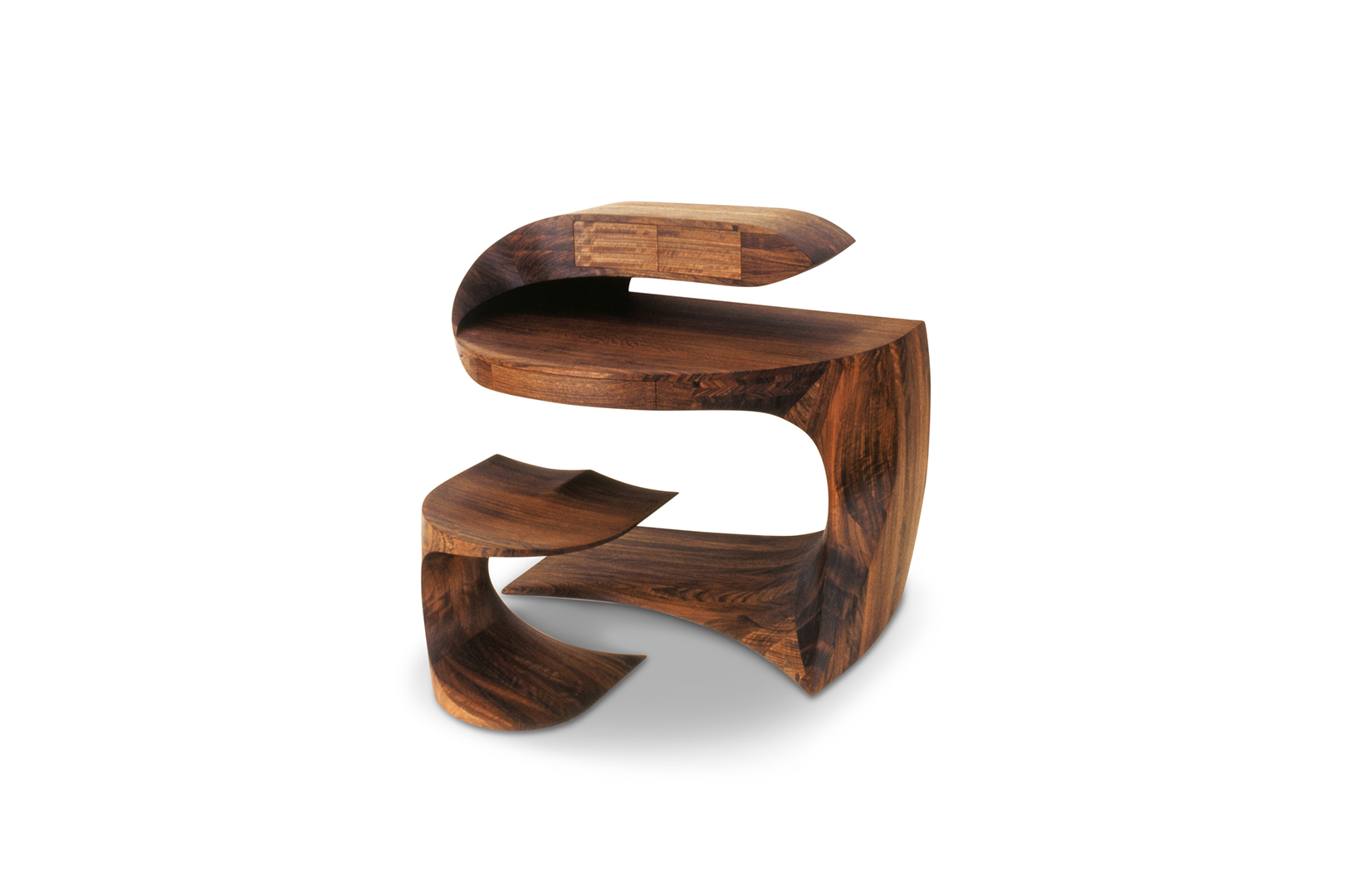 "Cobra" Desk , designed 1982 African Mozambique. 39 x 44 x 30 in.