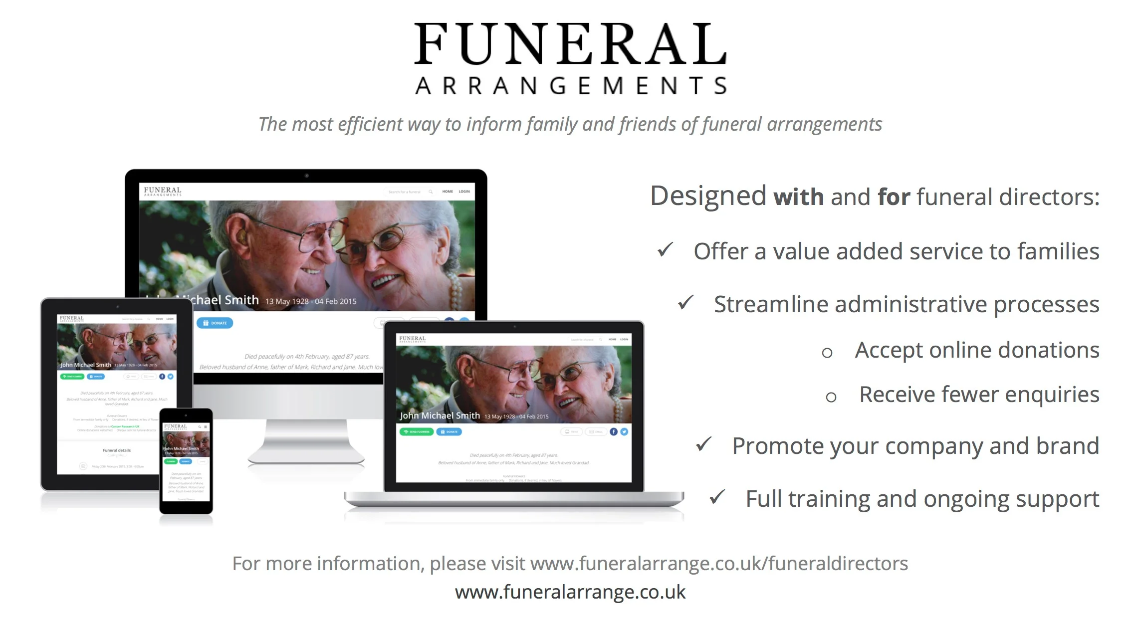 The secret to saving a funeral arranger's time, and headache!