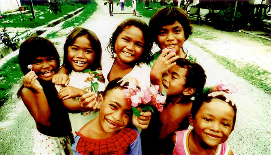 Orang Seletar children in Gelang Patah. Picture: Choo Chee Kuang