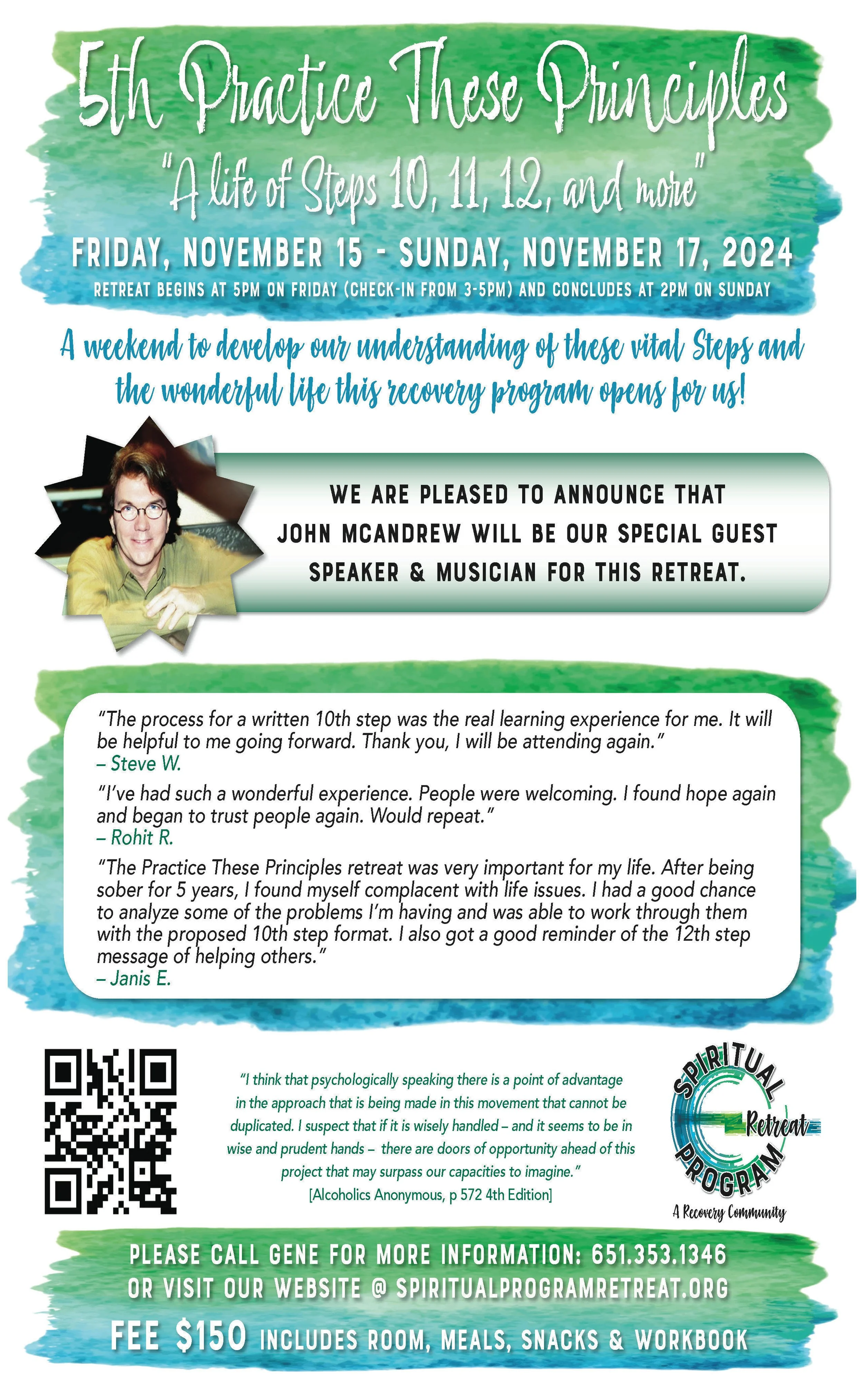 Practice These Principles Registration — Spiritual Program Retreat