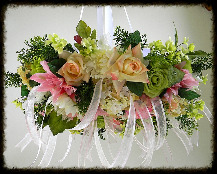 Flower Chandelier, Hanging Wedding Decorations