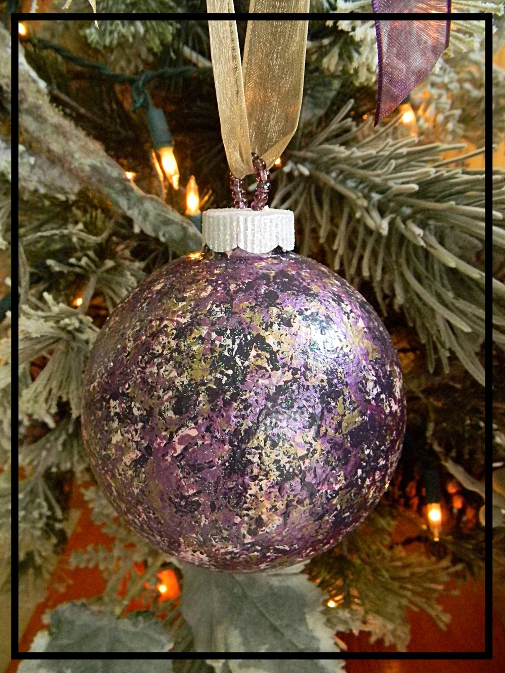 Purple Christmas Ornament | Glass Christmas Tree Ornament | Sugar Creek  Home Decor