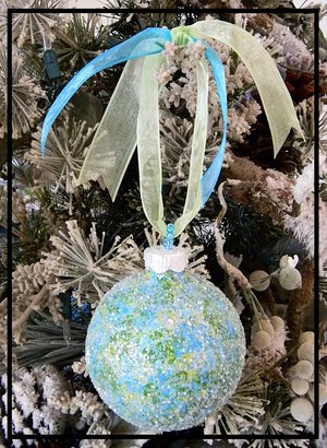 Blue & Silver Holiday Ornaments