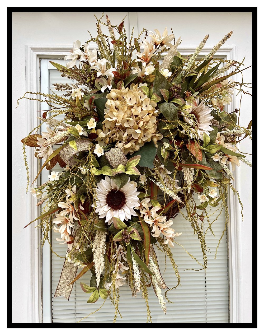 Updating a Fall Wreath Using Floral Picks - The Everyday Home