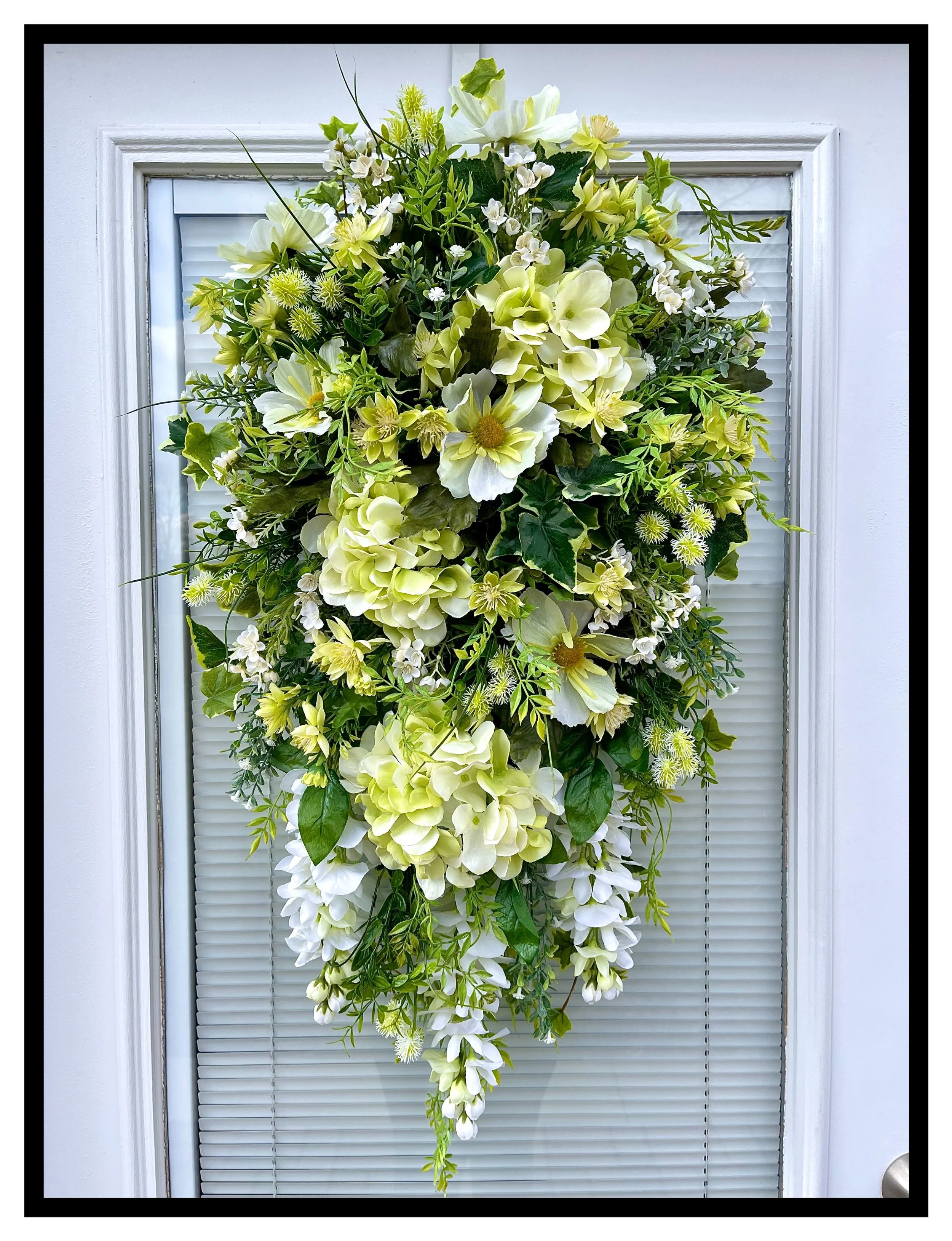 Decorative Silk Floral Wall Swags Front Door Swags Artificial