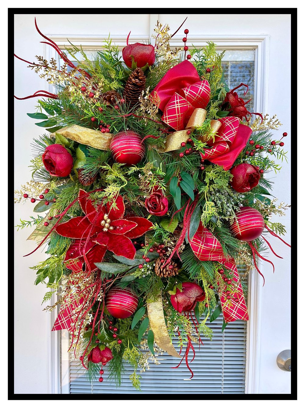 Christmas Swag Winter Wreath Holiday Swag Christmas Door Hanging Holiday  Wreath 