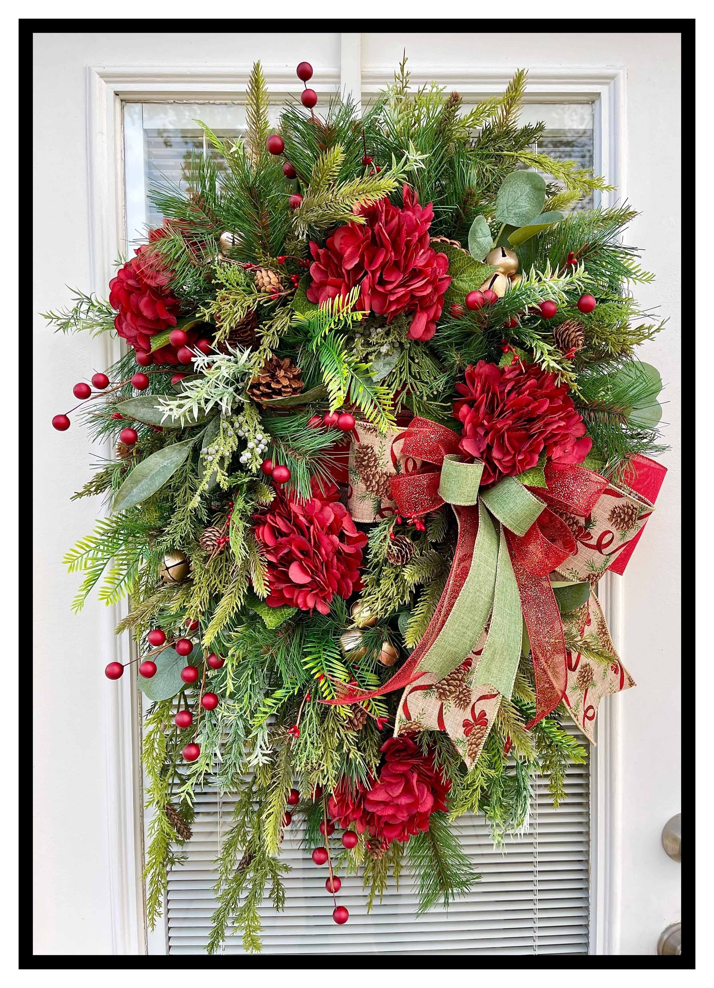 Elegant Christmas Into Winter Wreath