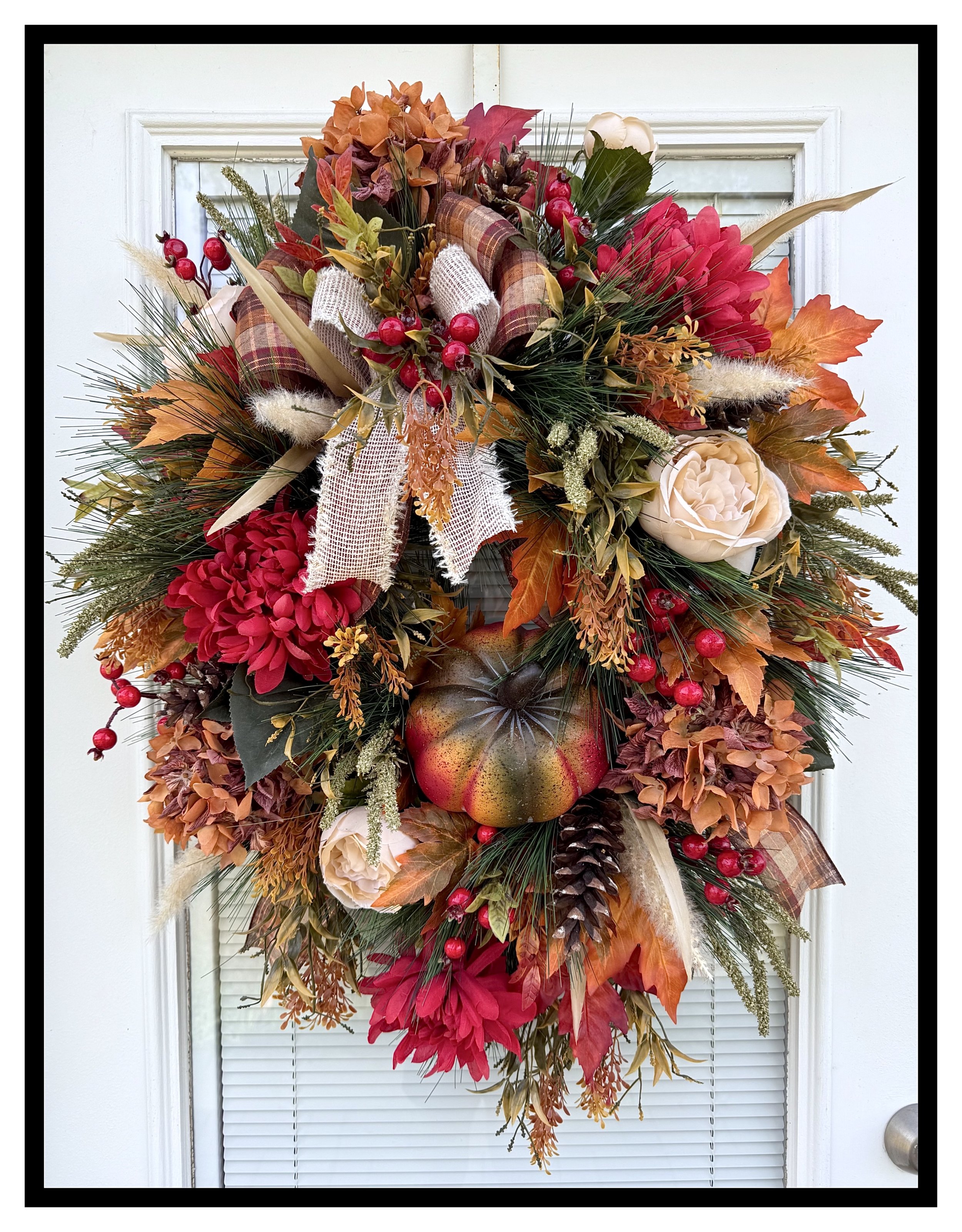 Gorgeous Fall Through Thanksgiving Wreath