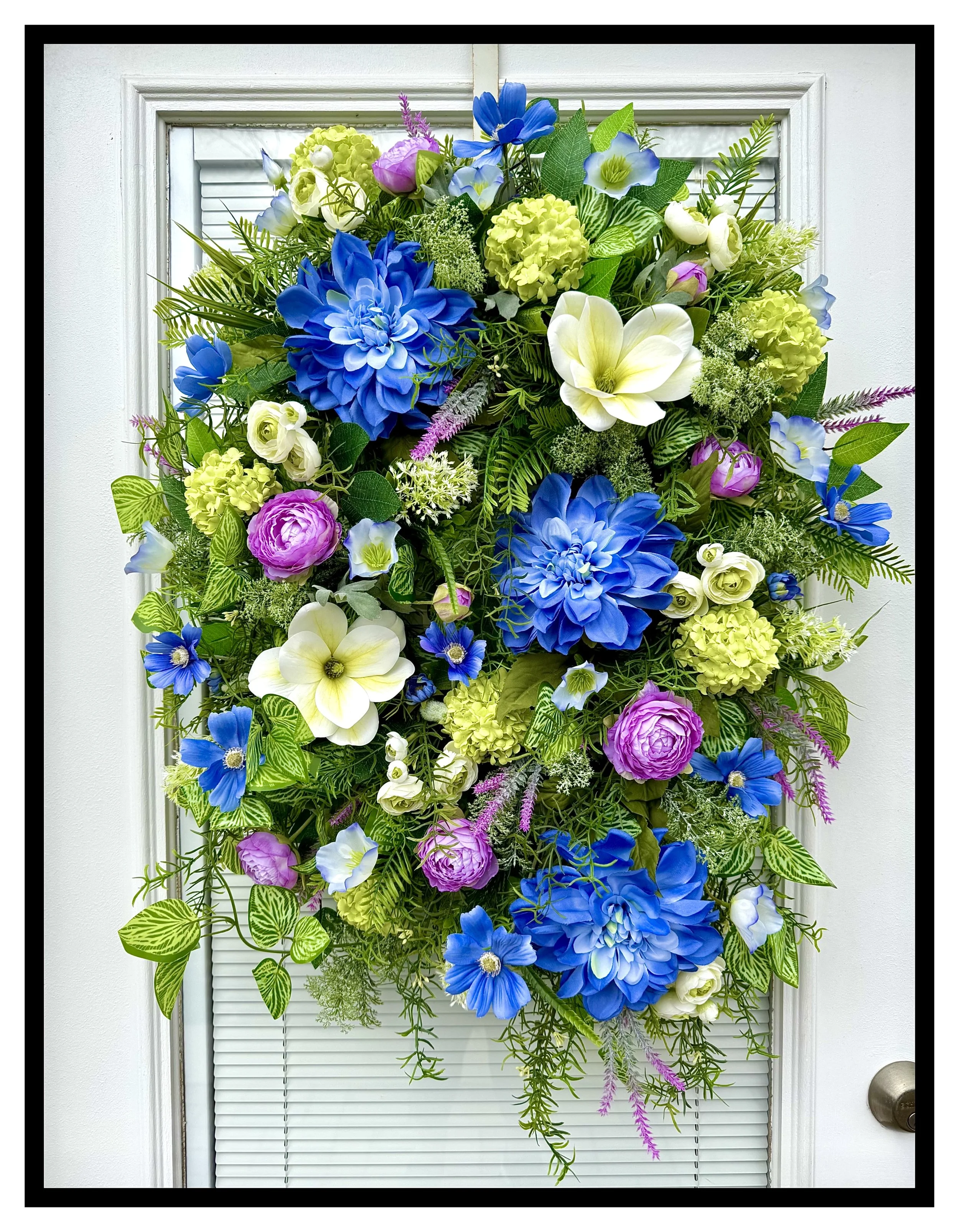 Unique Floral Cottage Wreath