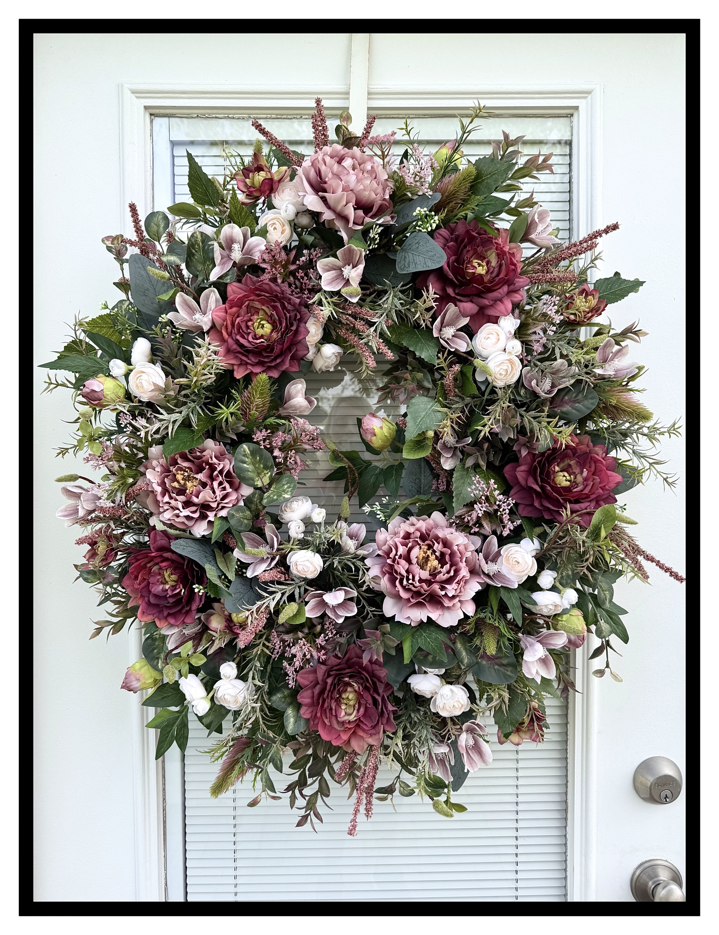 Large Designer Home Decor Wreath