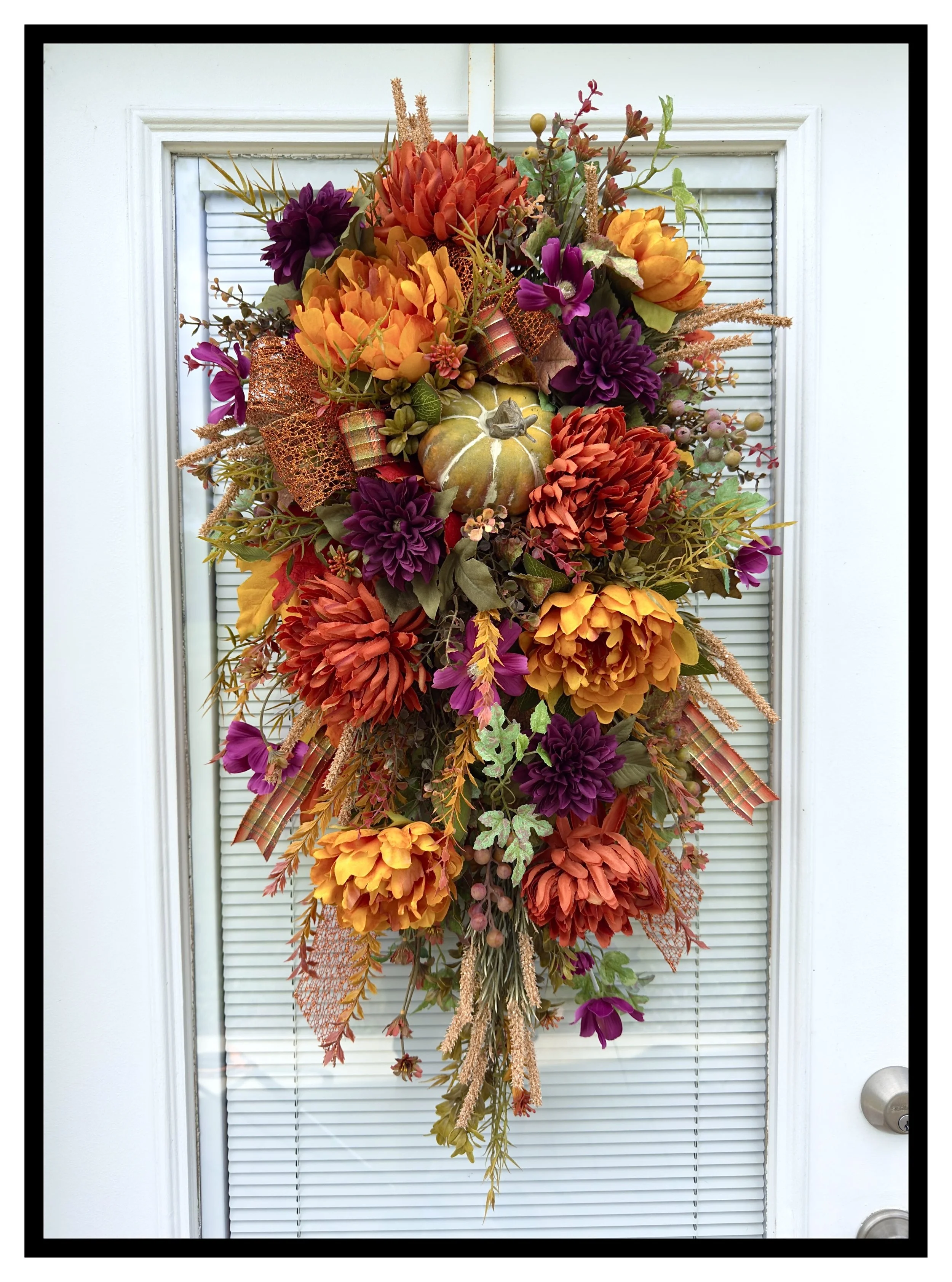 Autumn Door Swag For Modern Farmhouse