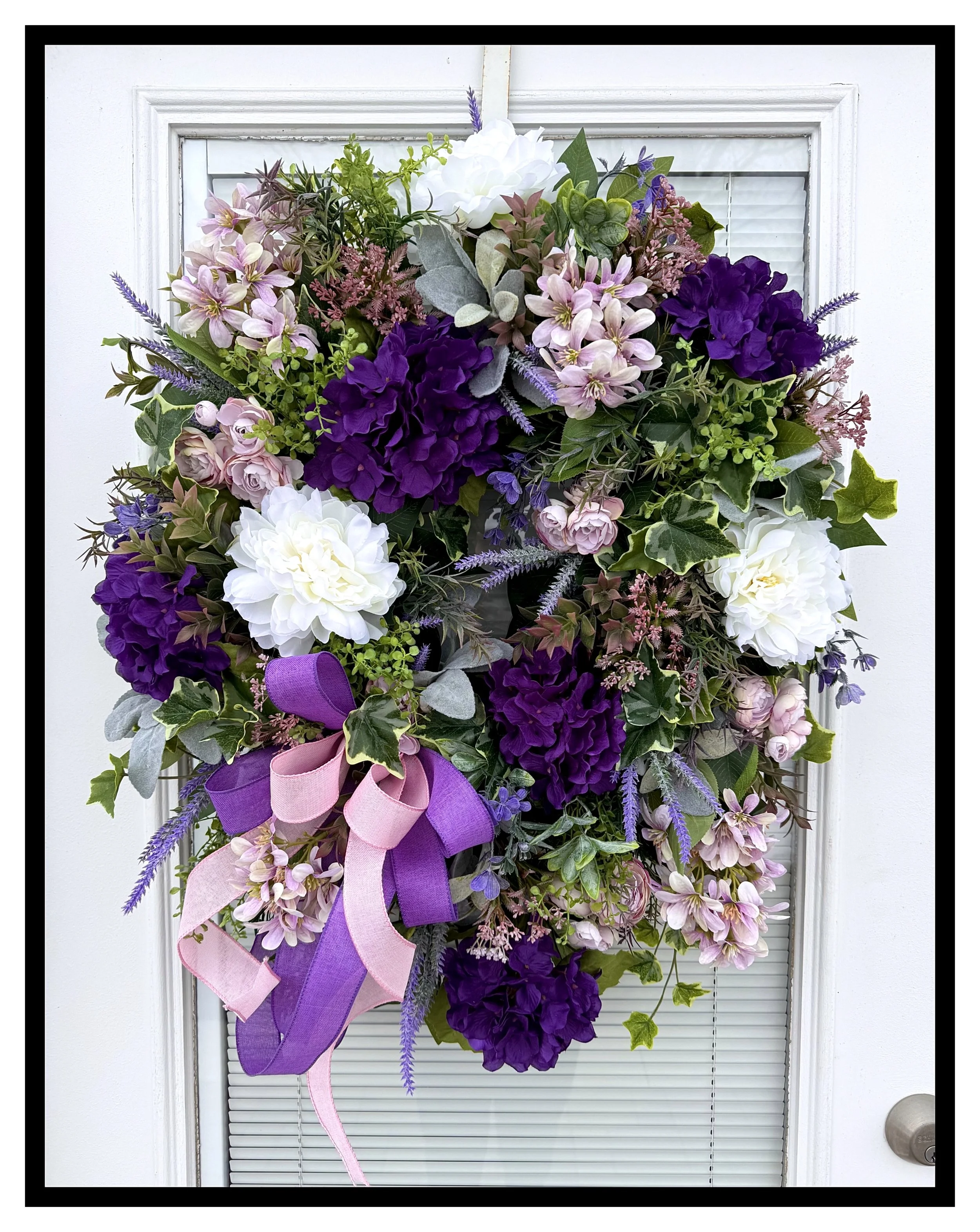 Designer Floral Grapevine Wreath