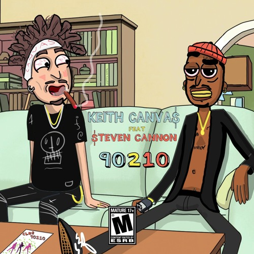 West Coast buzzing rapper Keith Canva$ links with $teven Cannon for their Hollywood hit, "90210"