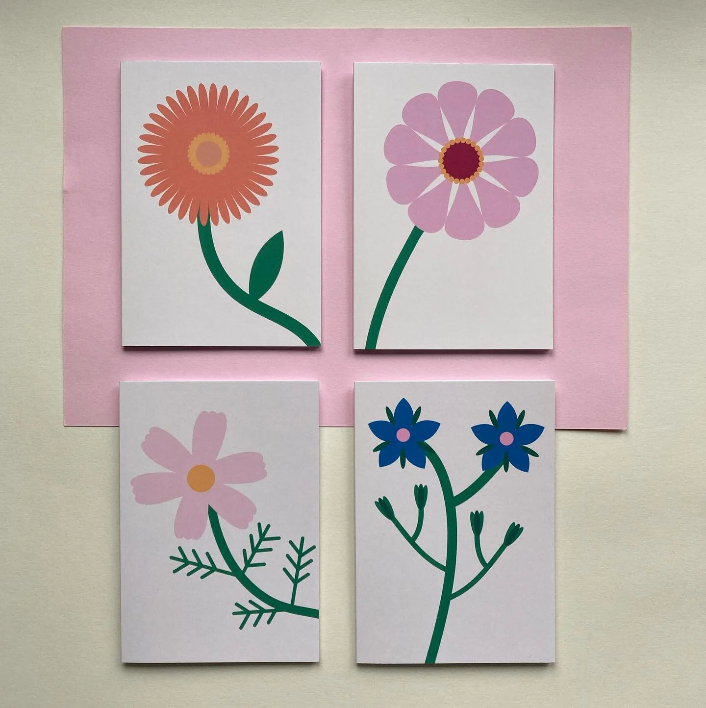 Companion planting is something I&rsquo;ve been reading up about recently. The sorts of flowers you grow side by side your vegetables can deter unwanted pests through their scent and colour. 🌸🌱 These designs were based on some of the flowers I&rsqu