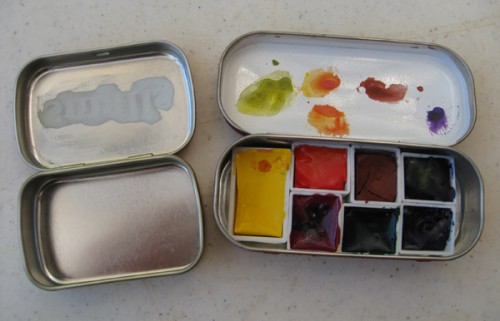 Another great site showing instructions for creating a watercolor travel kit 