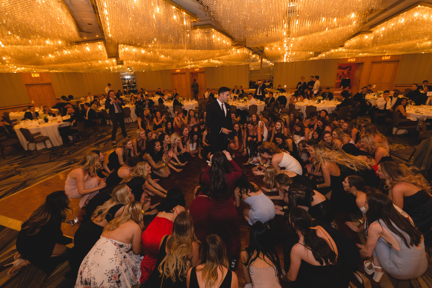 Brother Zachary Starko, being awarded Kappa Kappa Gamma's Keyman award, 2017.