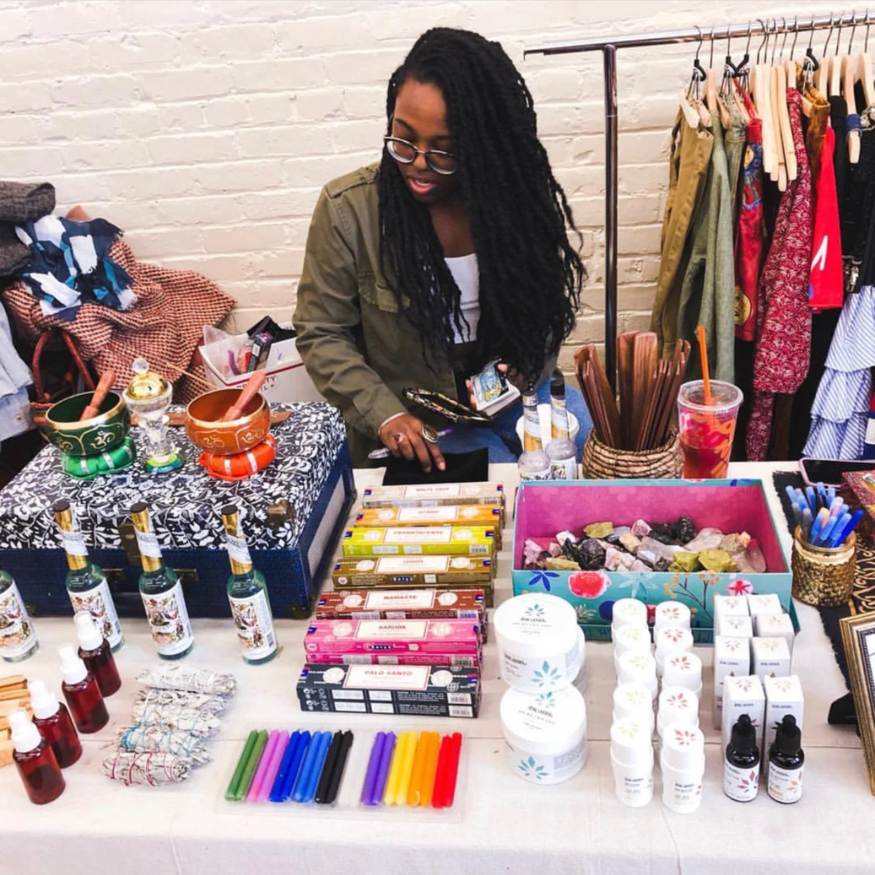 Owner of Rose & Ritual at Bohemian Tag Sale Image Source