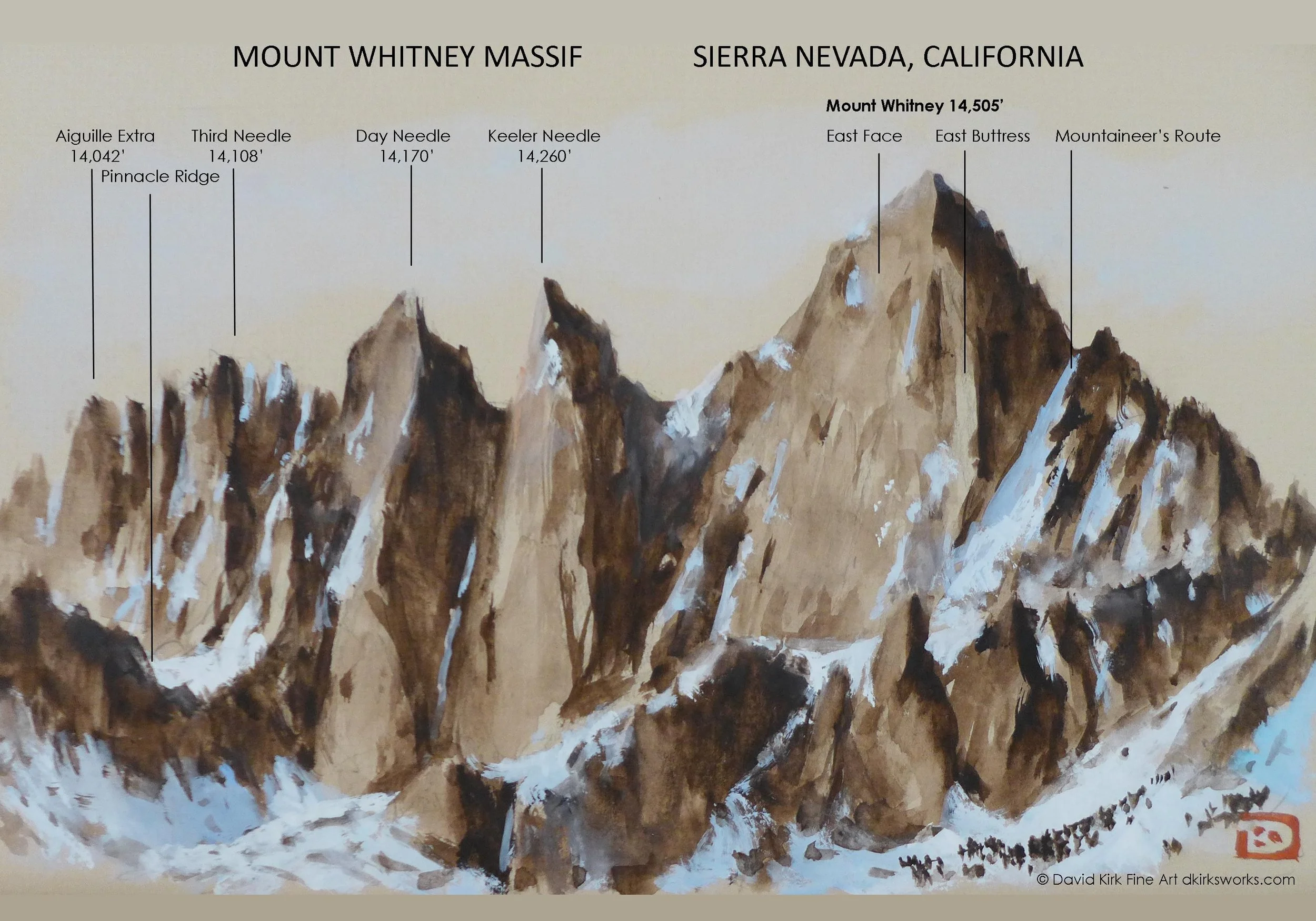 Mt. Whiney Massif Print