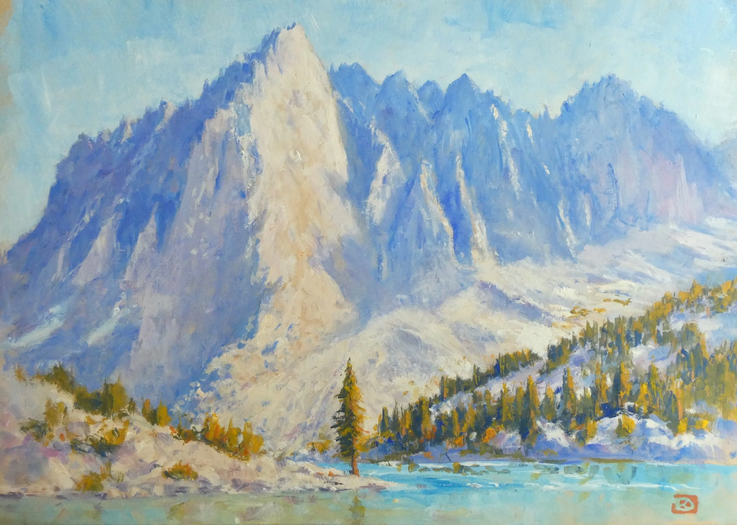 Temple Crag from Third Lake, Big Pine Creek